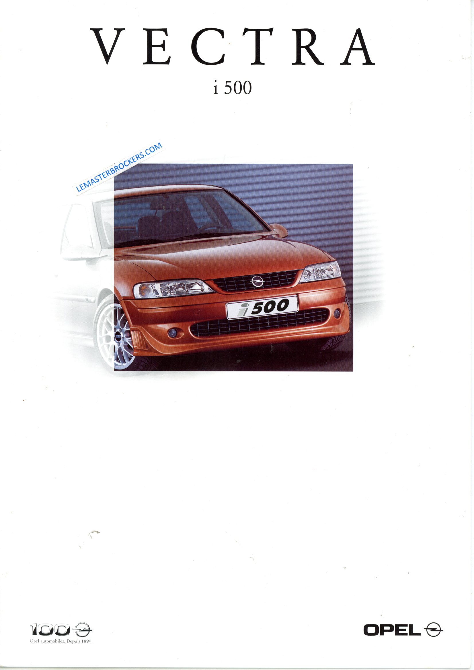OPEL VECTRA I 500 i500 DE 1999 BROCHURE YOUNGTIMER