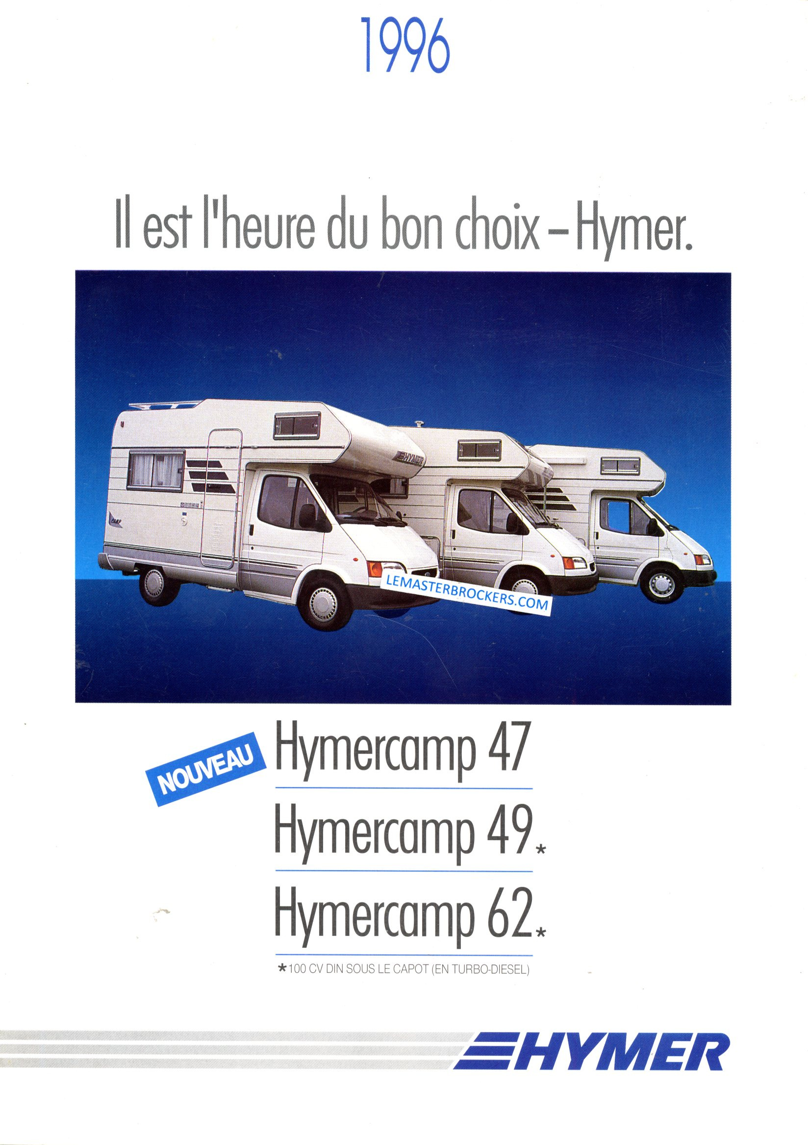 BROCHURE HYMER HYMERCAMP 47 49 62