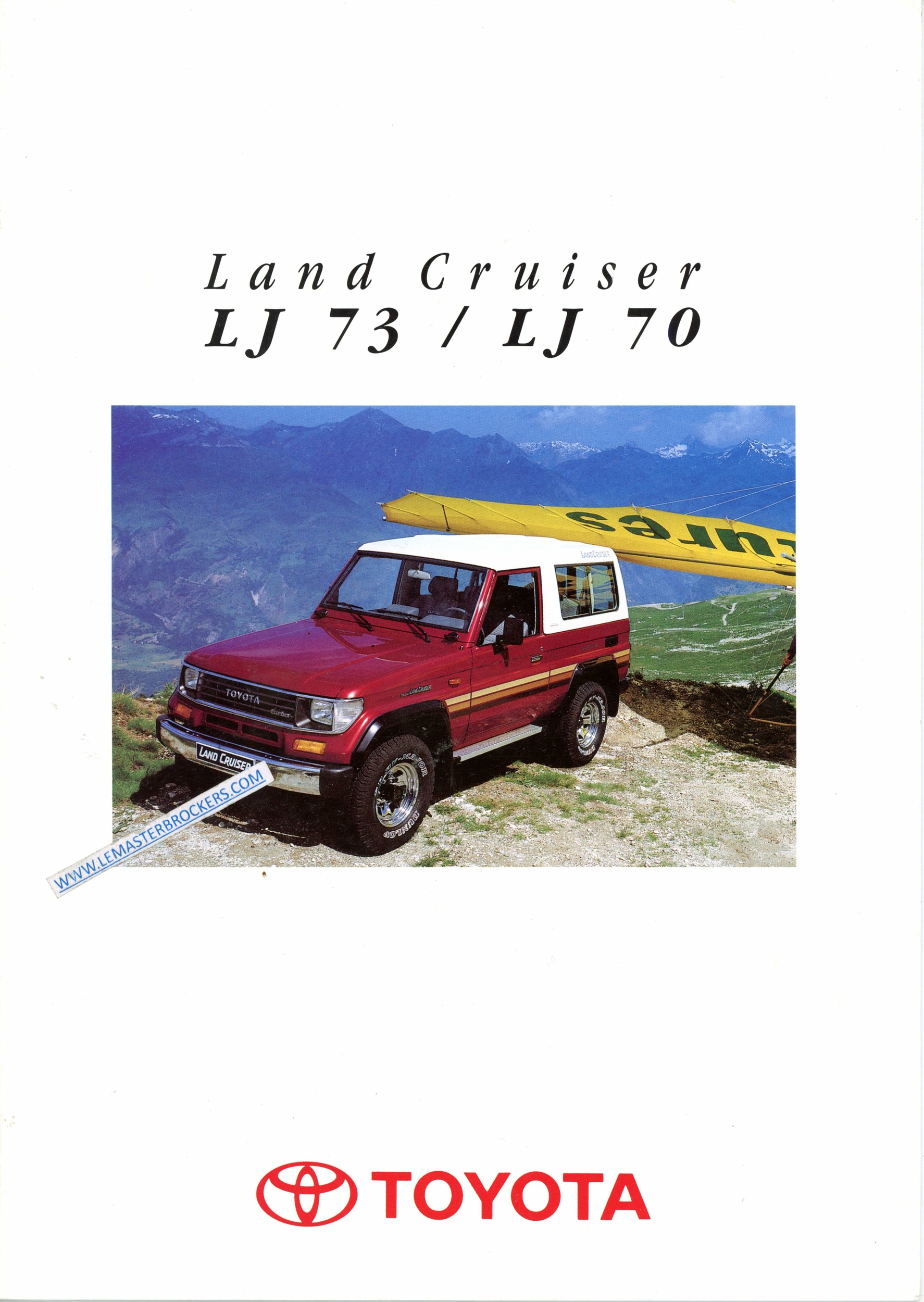 TOYOTA LAND CRUISER LJ 73 70 LJ73 LJ70 brochure catalogue