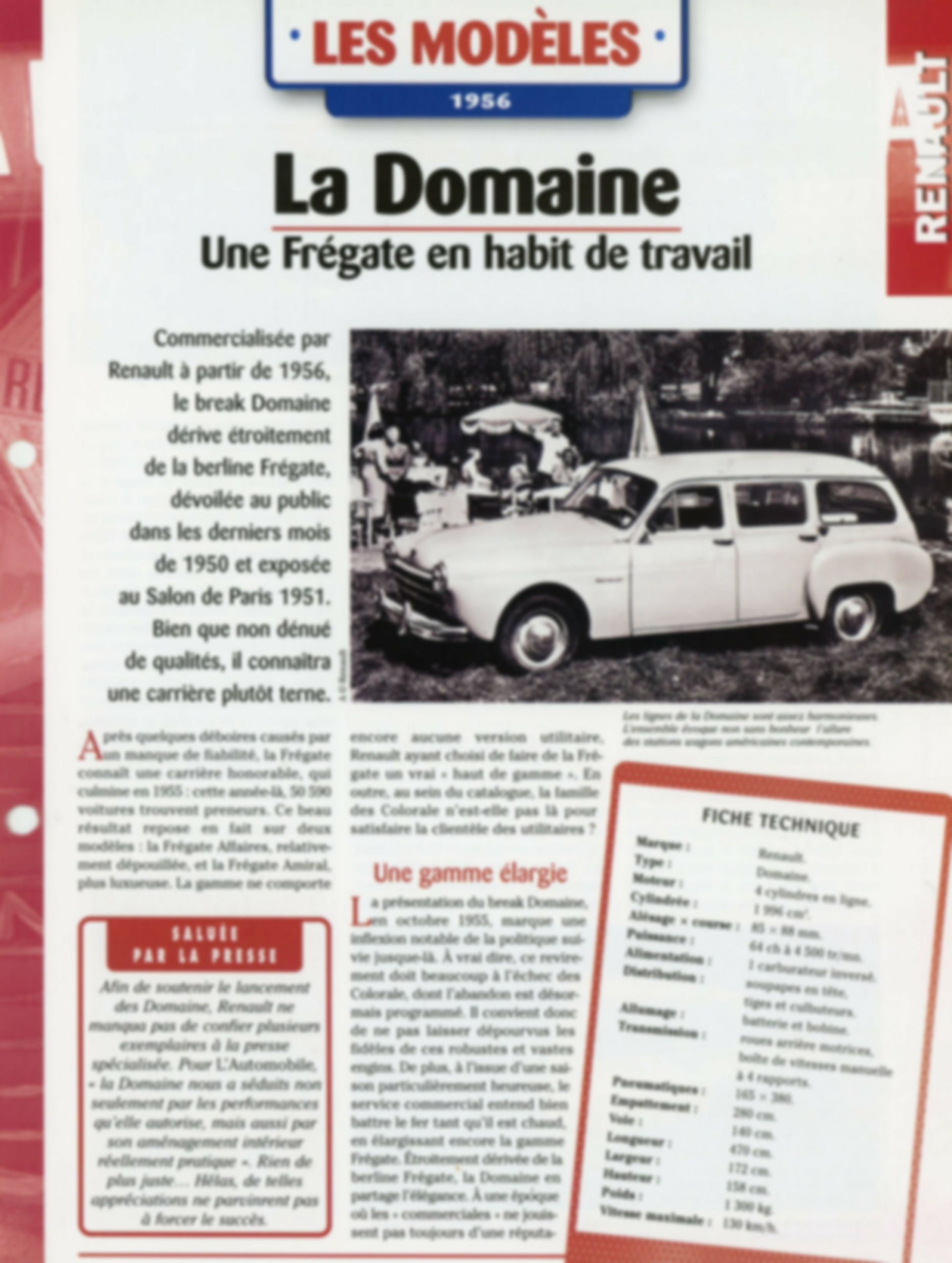 RENAULT-DOMAINE-Fiche-auto-HACHETTE-lemasterbrockers-cars-card-french