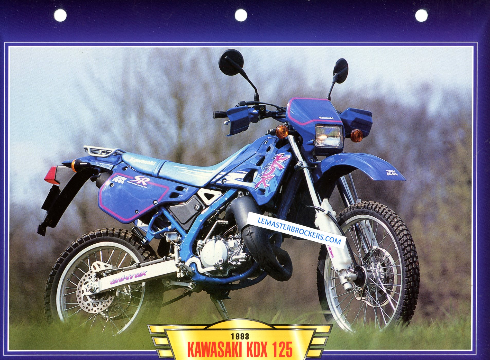 KAWASAKI KDX 125 KDX125 1993 FCHE MOTO COLLECTION