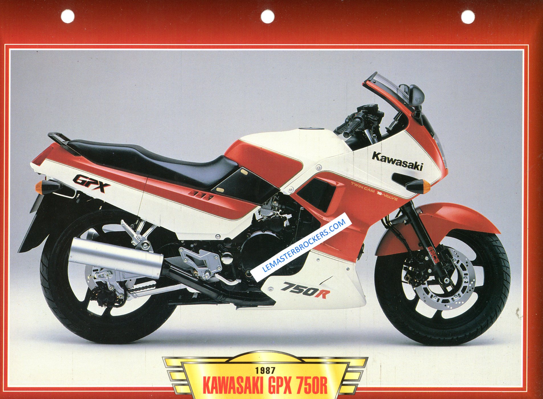 KAWASAKI GPZ 750 R GPZ750R 1988 FCHE MOTO COLLECTION