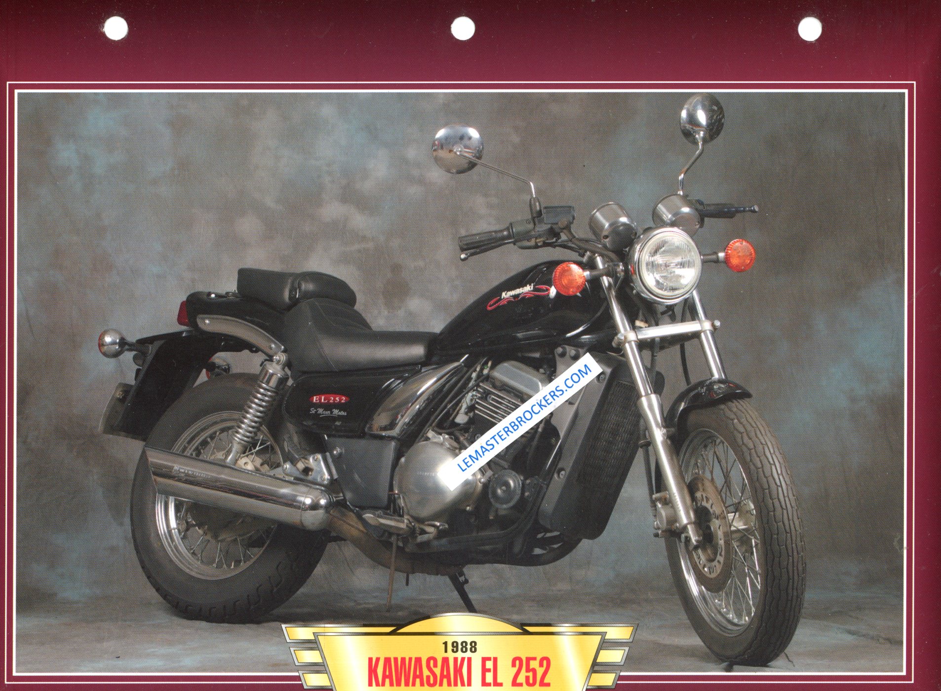 KAWASAKI EL 252 EL252 1988 FCHE MOTO COLLECTION