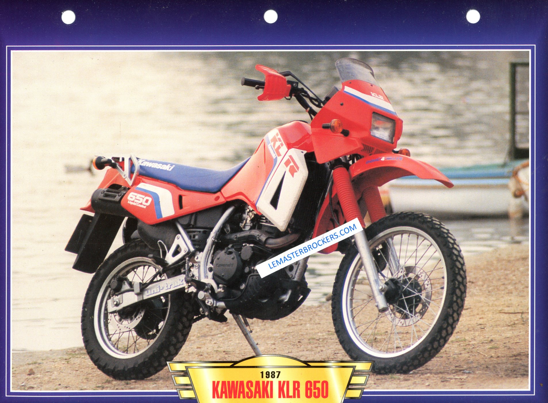 KAWASAKI KLR 650 KLR650 1986 FCHE MOTO COLLECTION