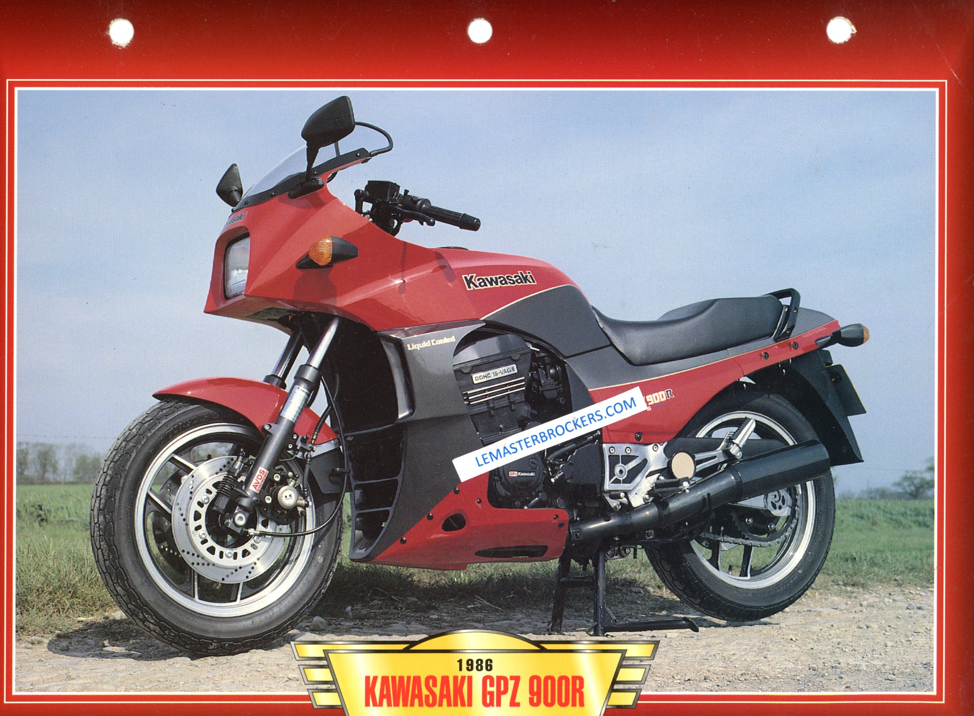 KAWASAKI GPZ 900 R GPZ900R 1986 FCHE MOTO COLLECTION