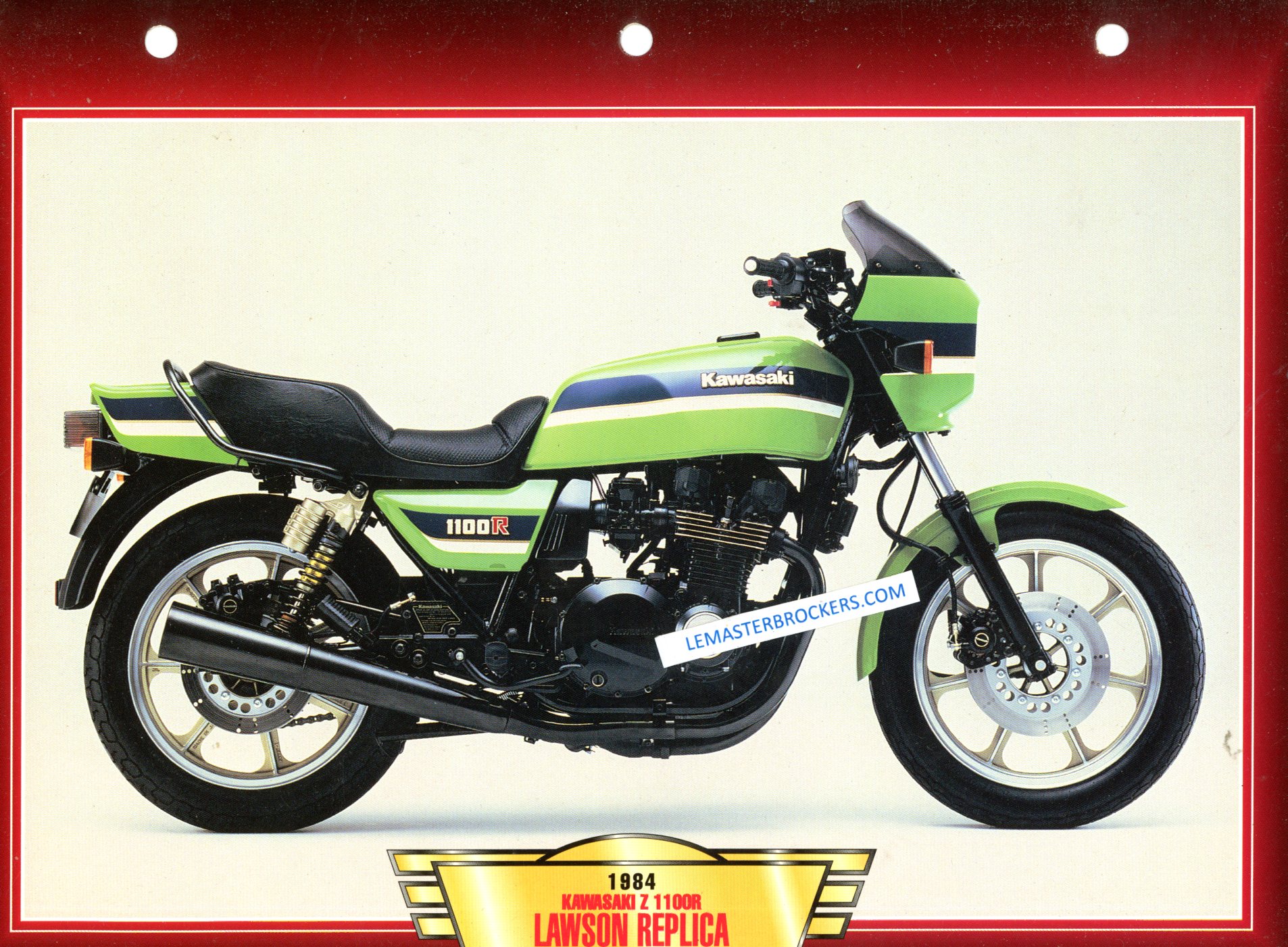KAWASAKI Z 1100 R LAWSON REPLICA Z1100R 1984 FCHE MOTO COLLECTION