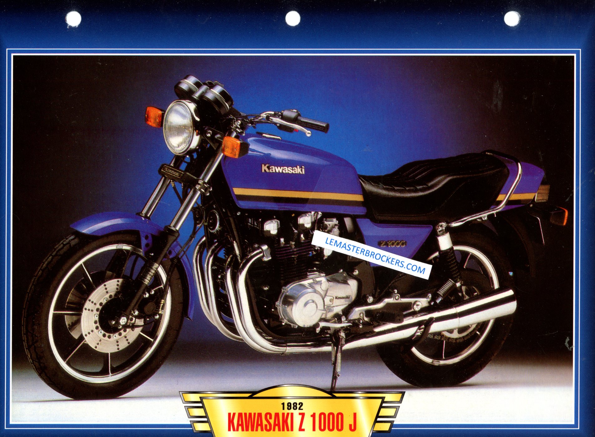 KAWASAKI Z 1000J Z1000 J 1982 FCHE MOTO COLLECTION
