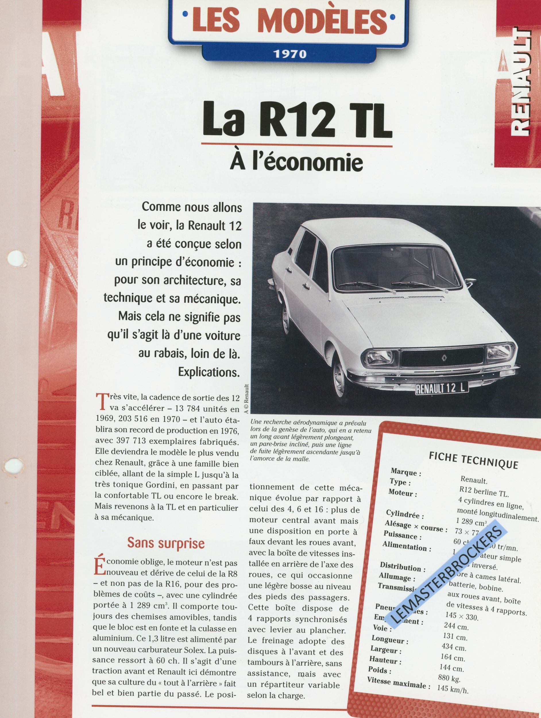 RENAULT-12-Fiche-auto-lemasterbrockers-cars-card-HACHETTE-r12tl