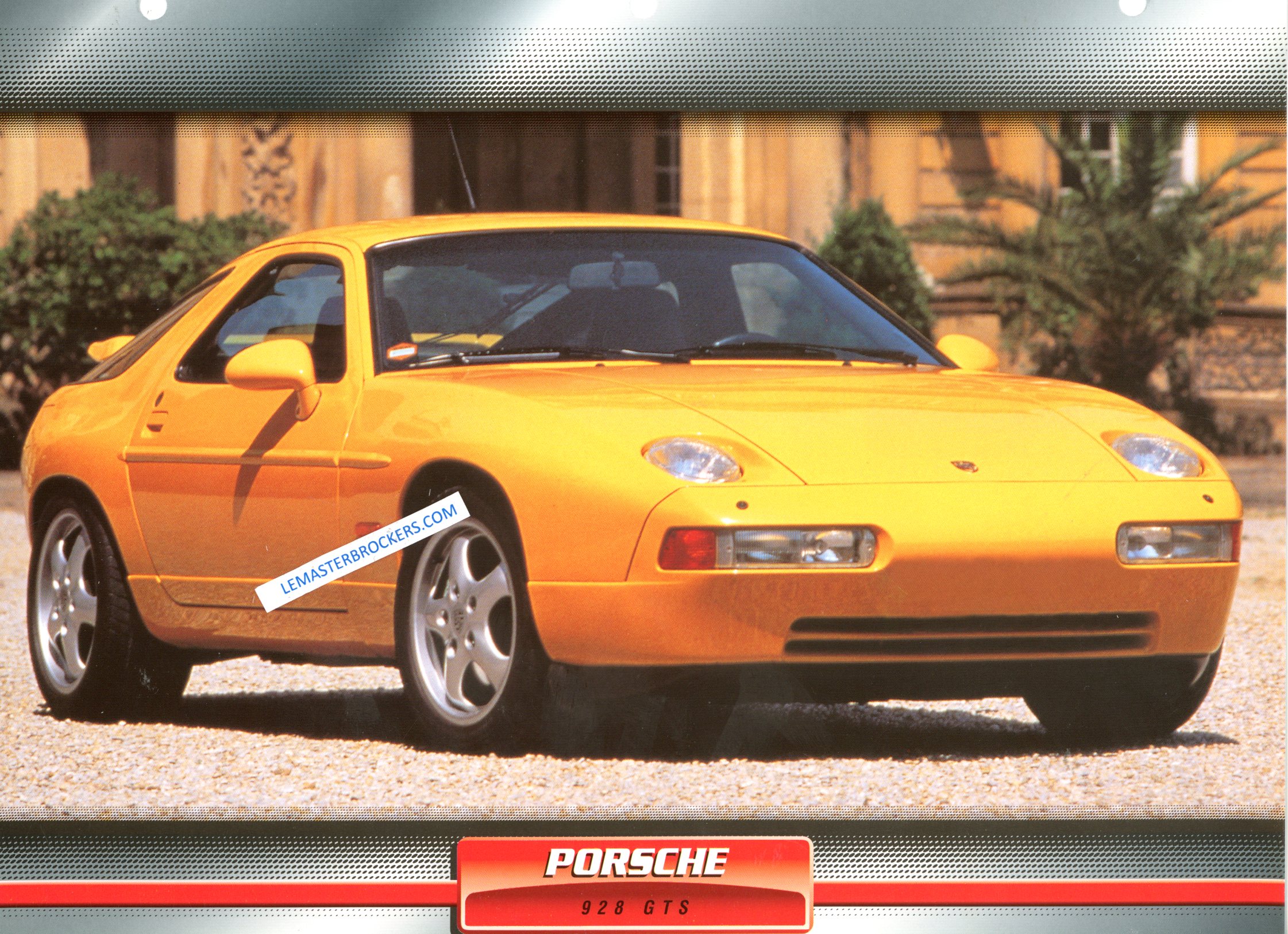 FICHE AUTO PORSCHE 928 GTS 1991