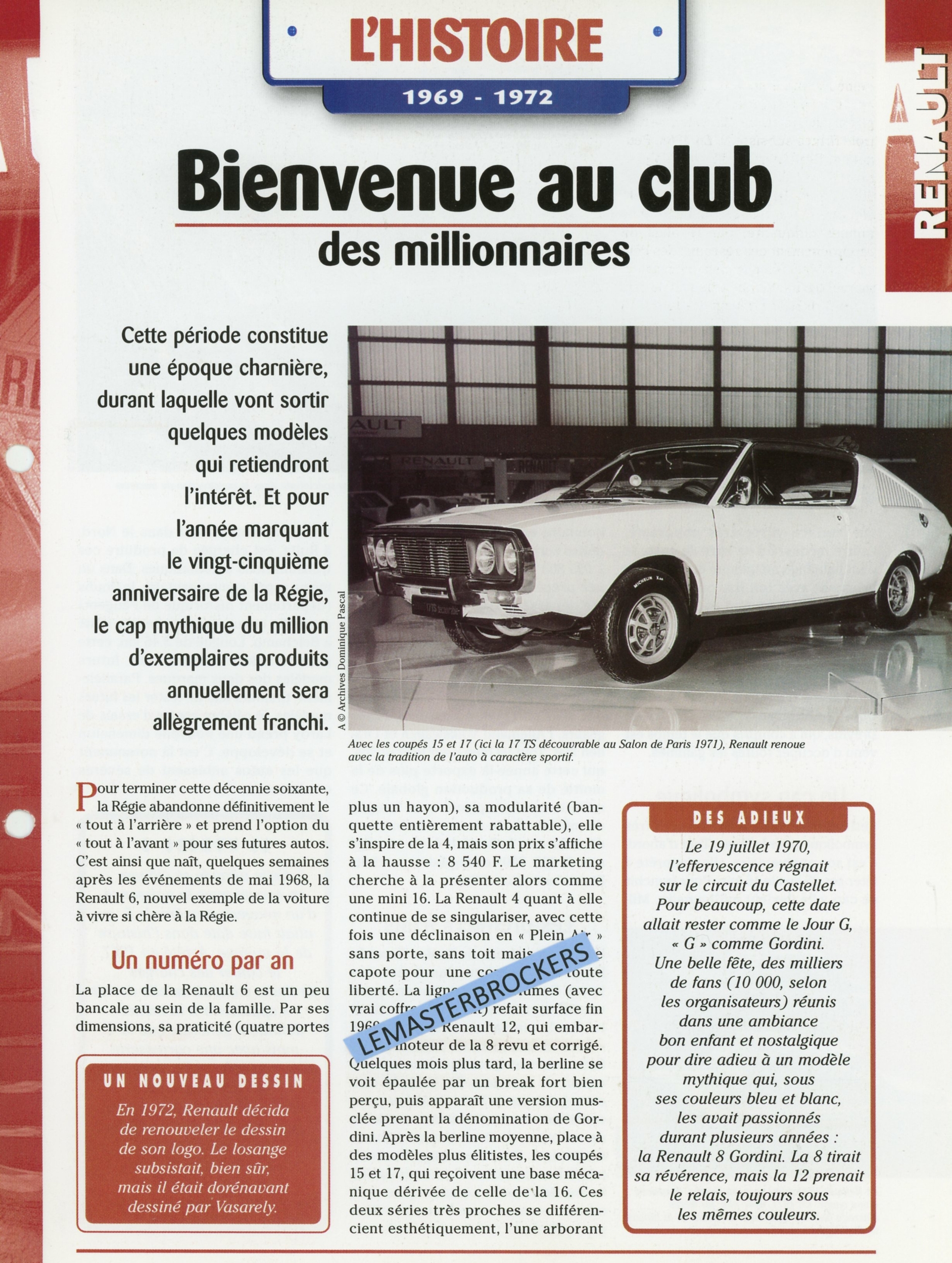 RENAULT-HISTOIRE-1969-1972-Fiche-auto-lemasterbrockers-cars-card-HACHETTE