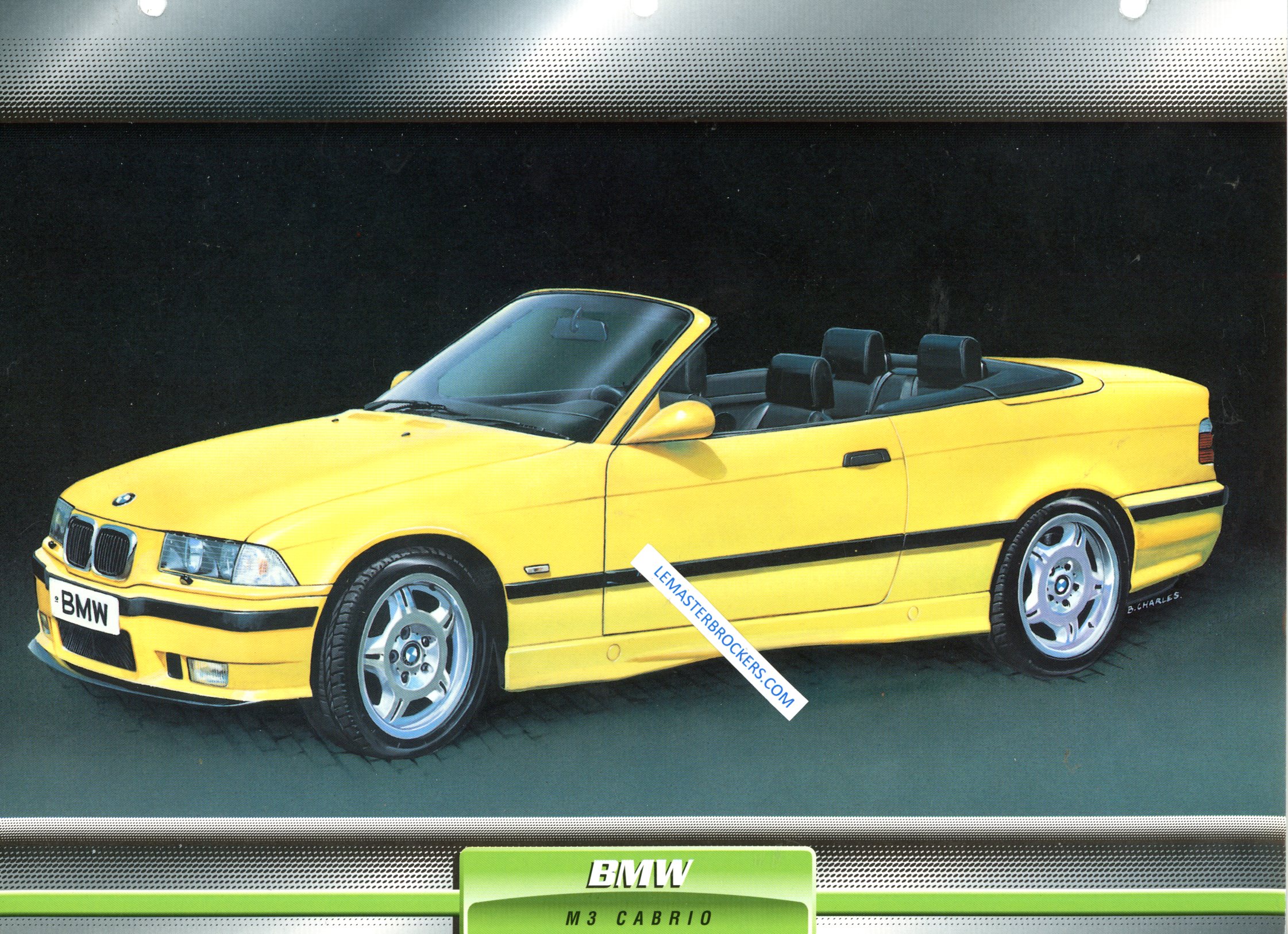 FICHE AUTO BMW M3 CABRIOLET 1997