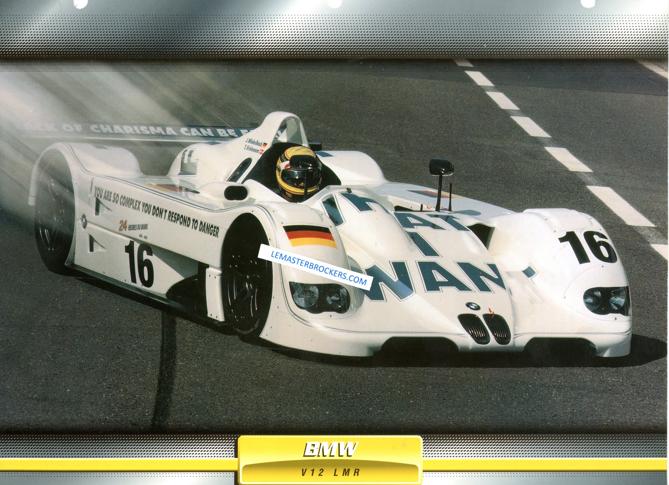 FICHE AUTO BMW V12 LMR 1999