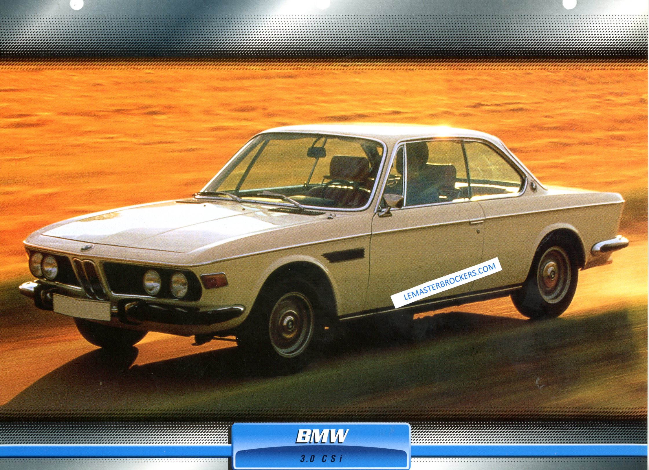 FICHE AUTO BMW 3.0 CSi 1971