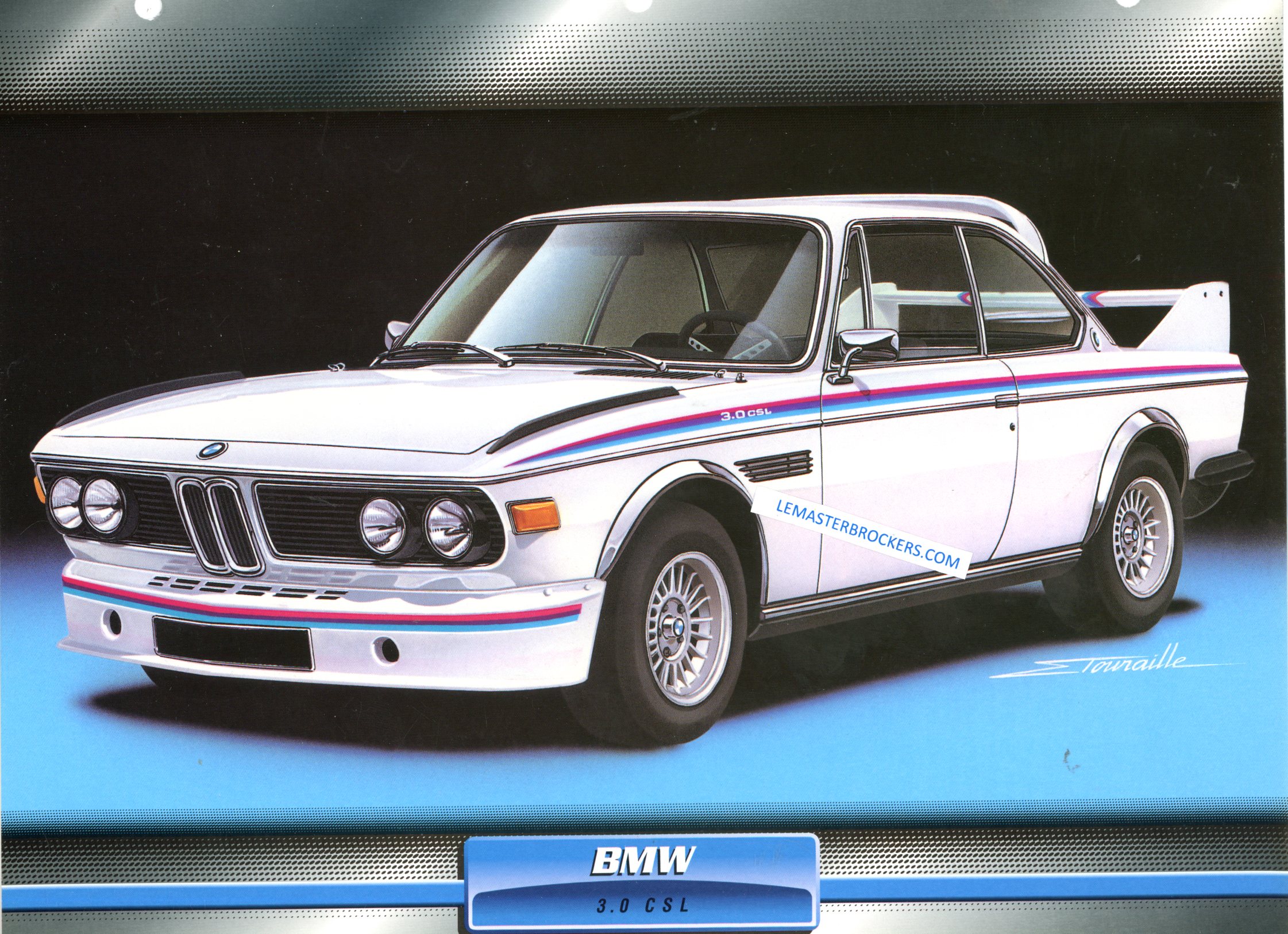 FICHE AUTO BMW 3.0 CSL 1973