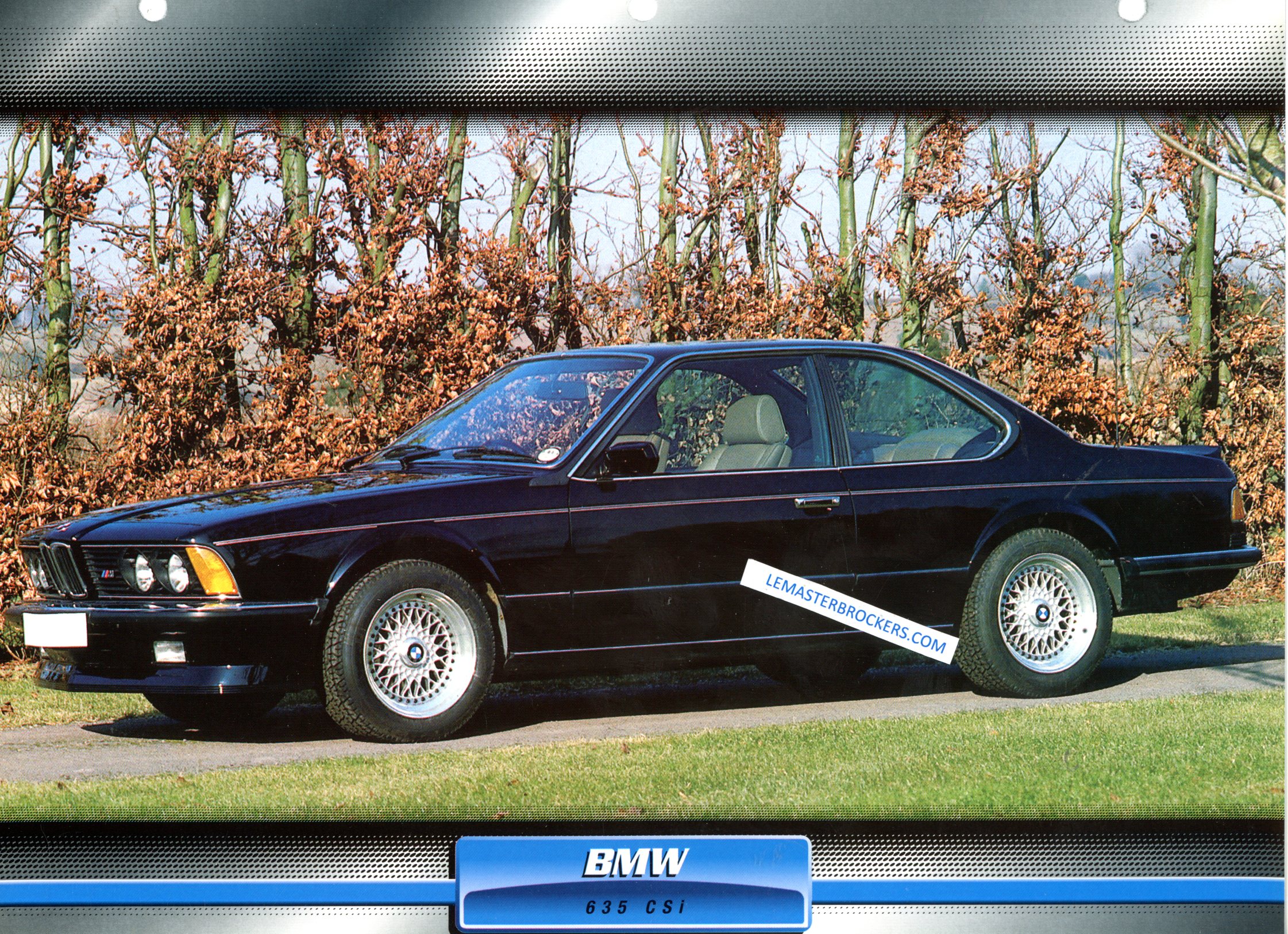 FICHE AUTO BMW 635 CSi 1978