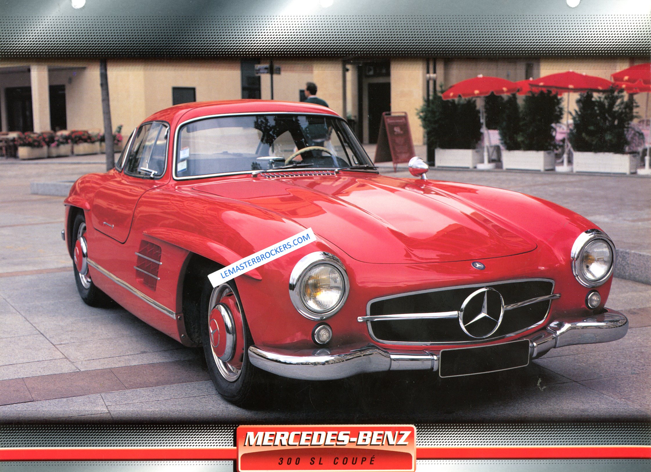 FICHE AUTO MERCEDES 300 SL COUPE 300SL 1954