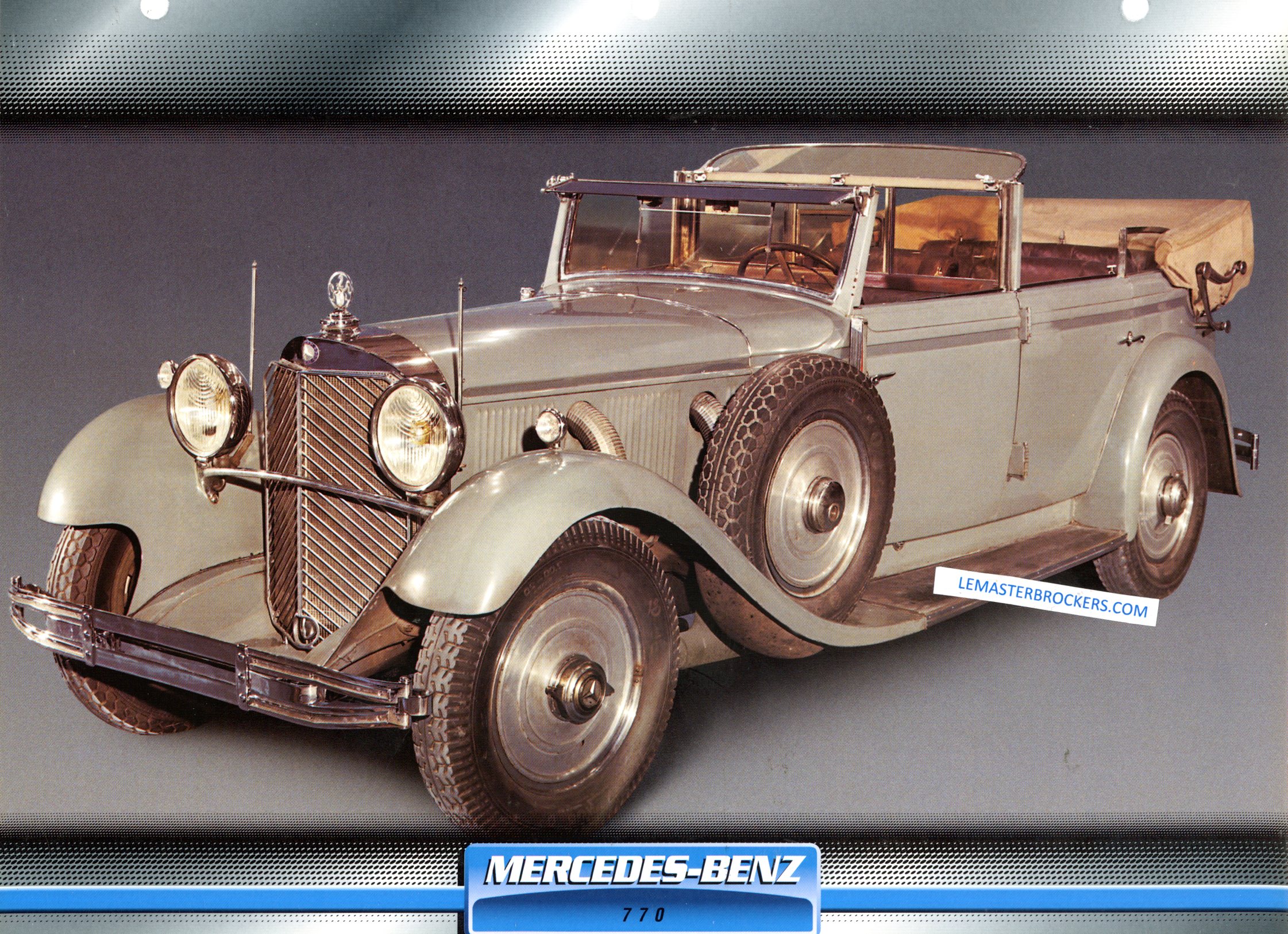 FICHE AUTO MERCEDES 770 1930
