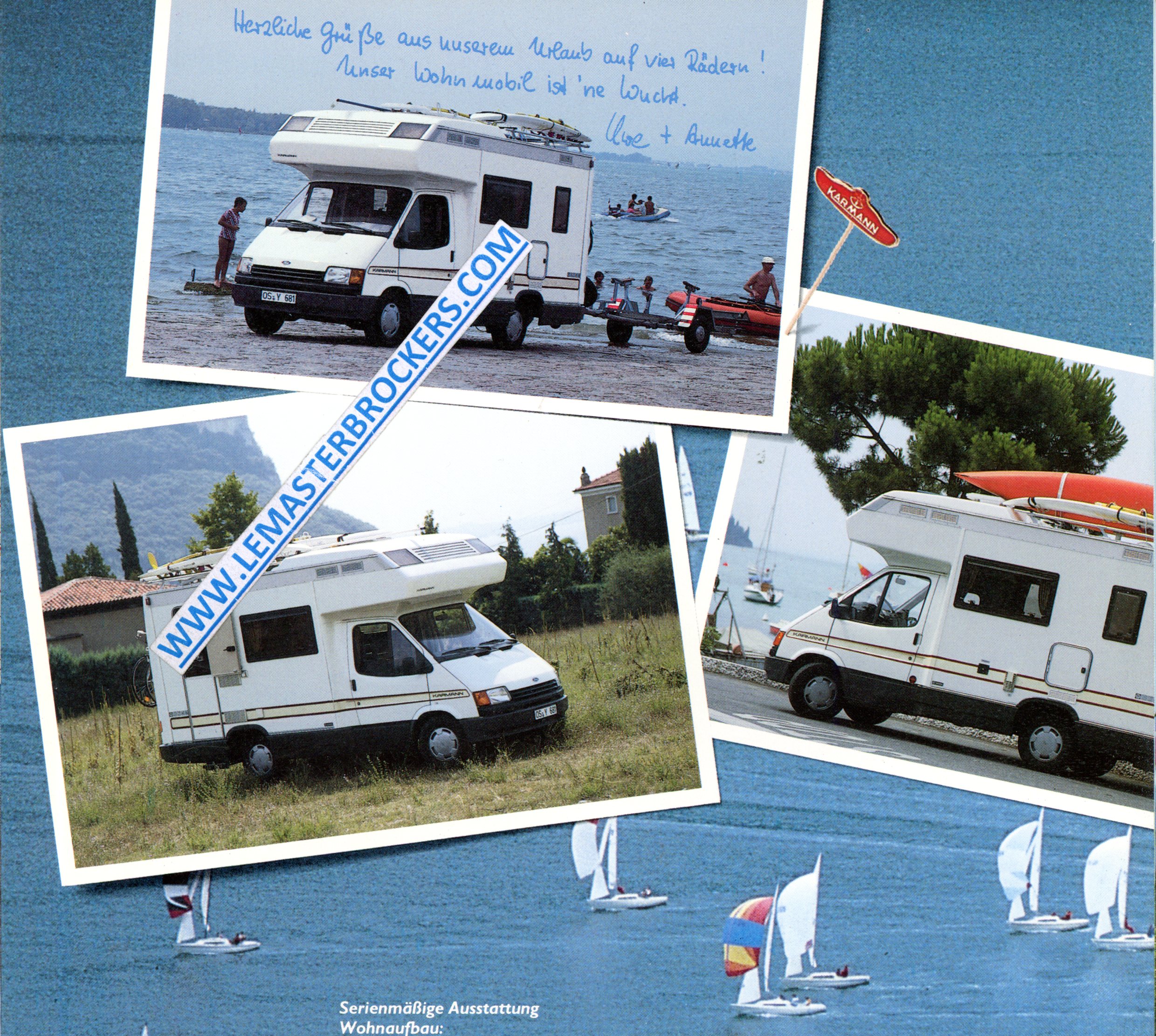 BROCHURE KARMANN MOBIL FT100 AVEC TARIF 1989