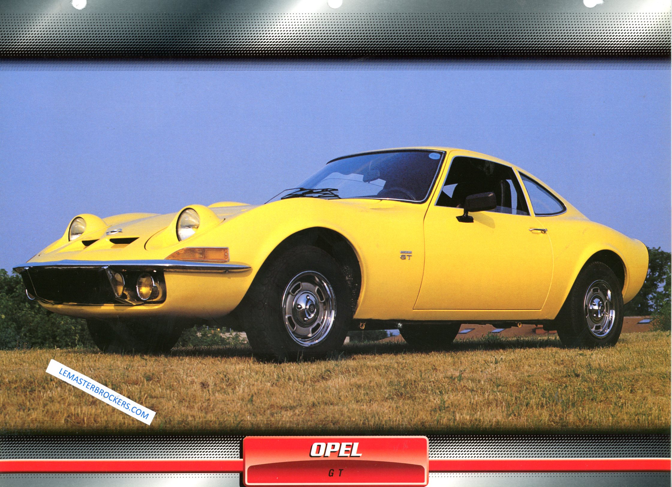 FICHE AUTO OPEL GT 1968