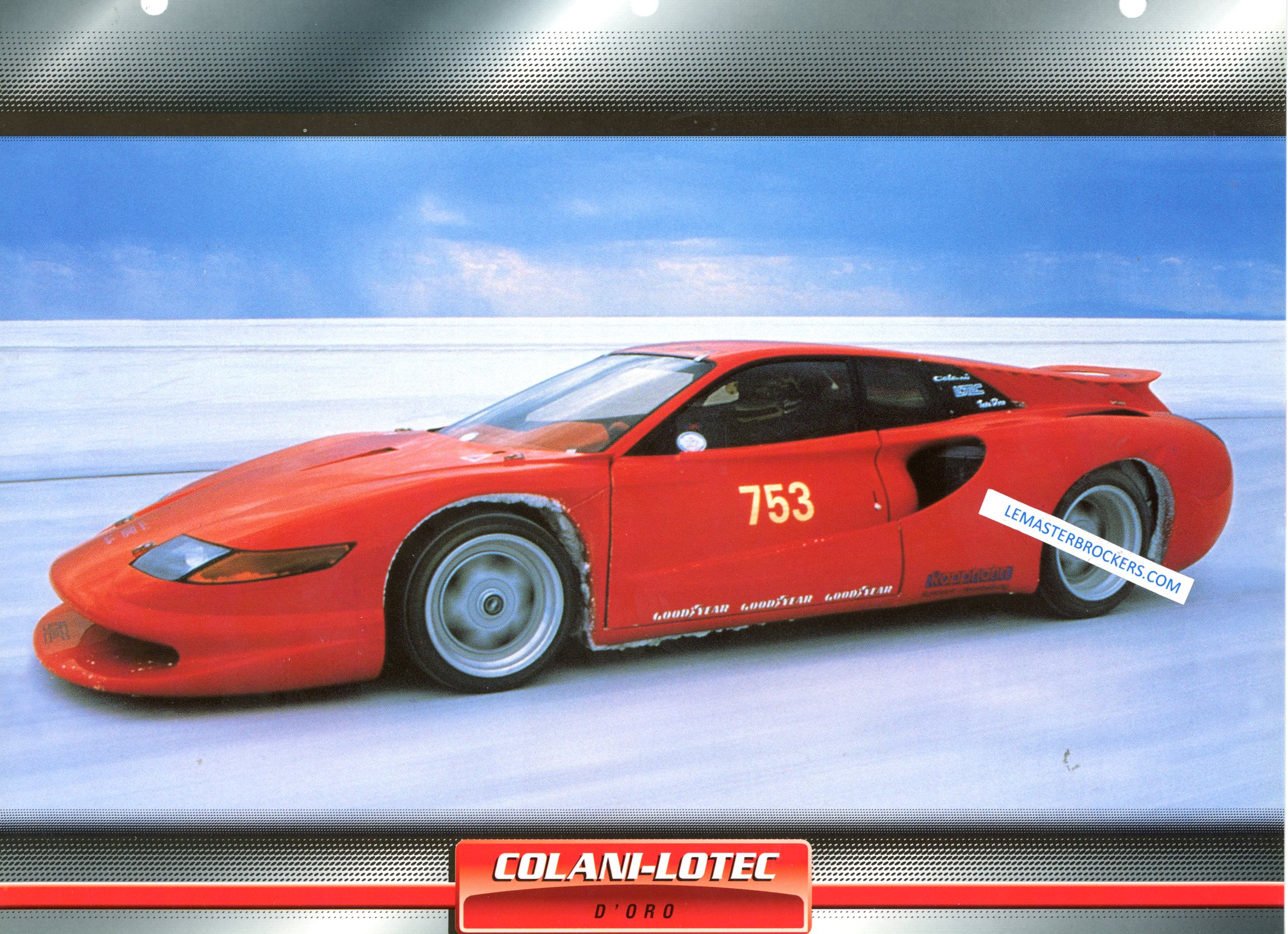 CONTACT 1/43 Colani Lotec Testa d' Oro Salt Lake Speed