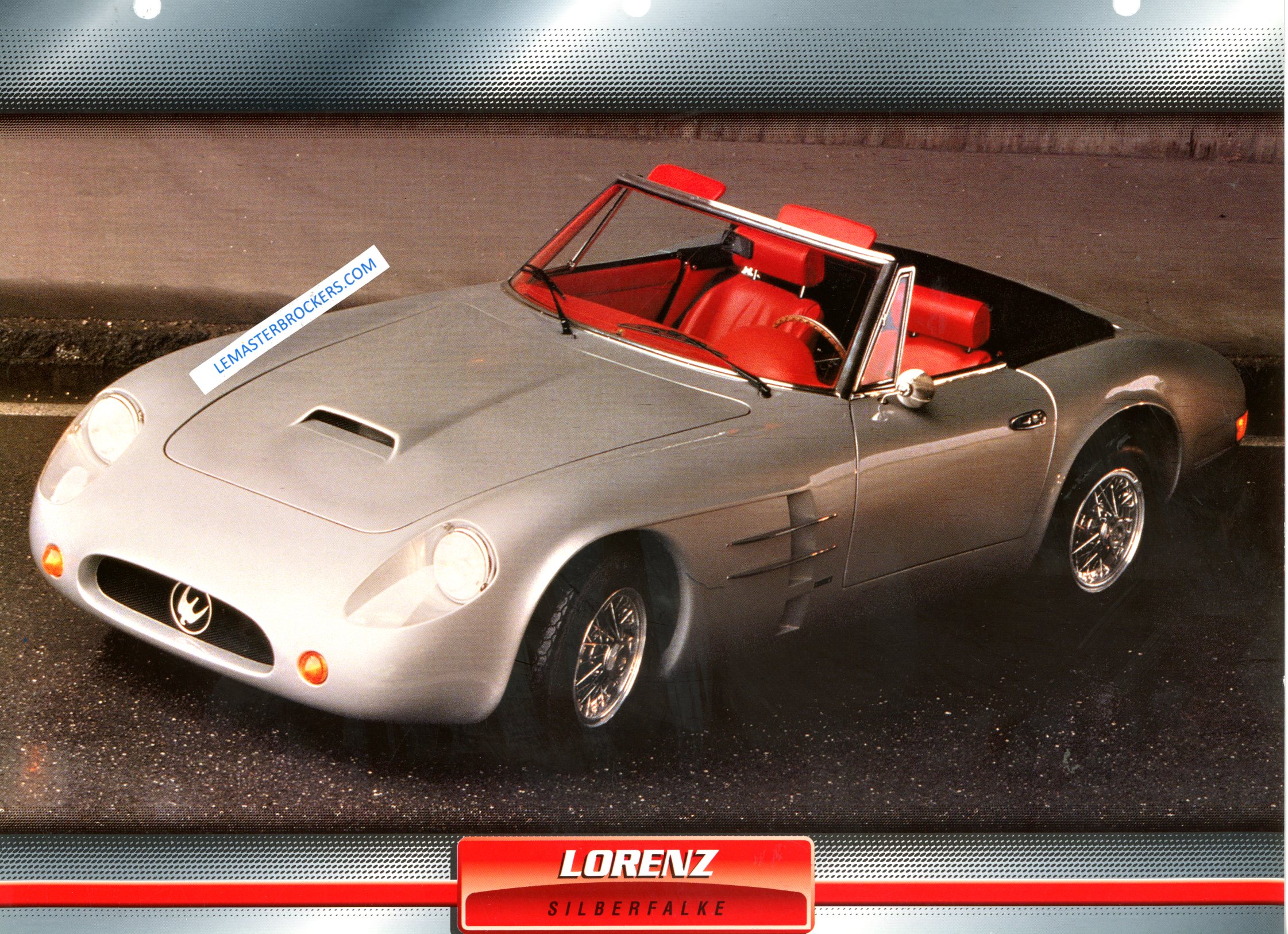 FICHE AUTO LORENZ SILBERFALKE 1985