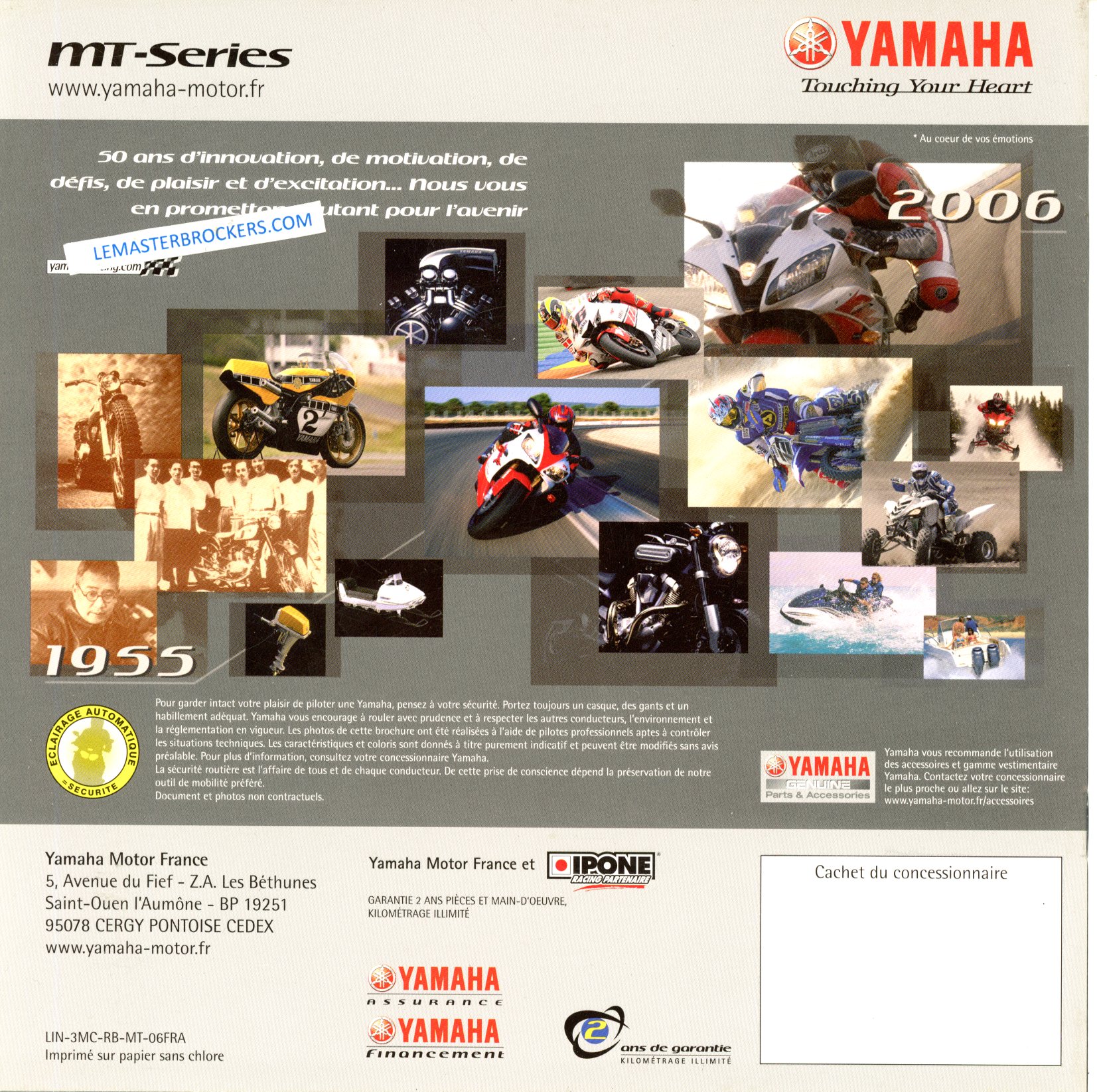 BROCHURE YAMAHA MT-SERIES MT01 MT03 DE 2006
