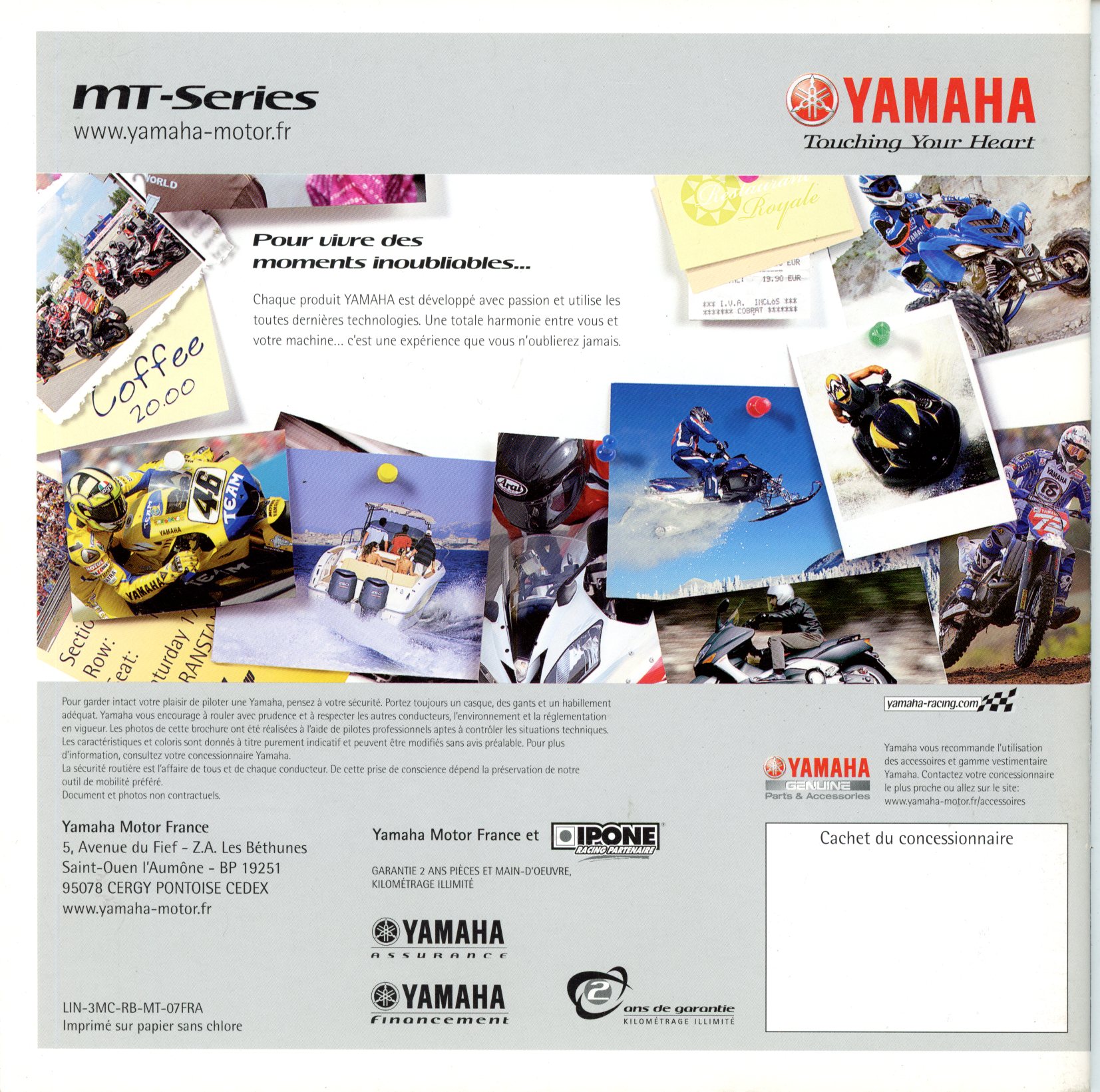 BROCHURE YAMAHA MT-SERIES MT01 MT03 DE 2007