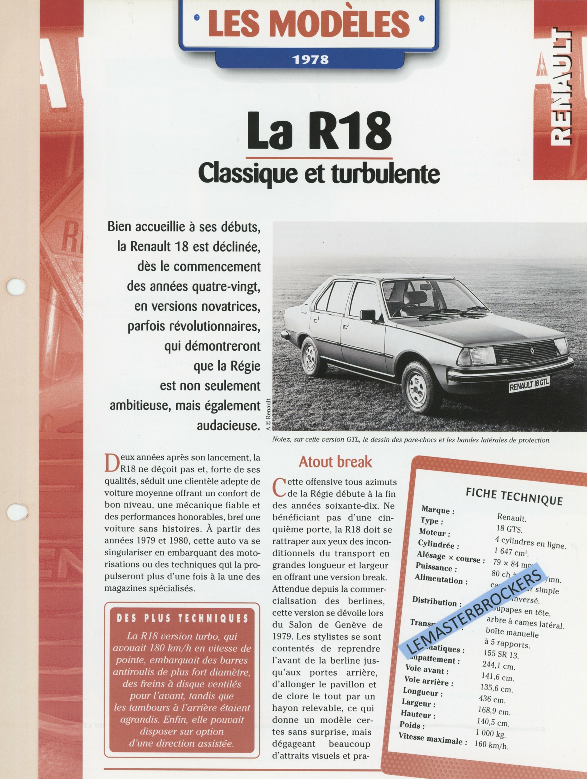 RENAULT-R18-1978-Fiche-auto-lemasterbrockers-cars-HACHETTE