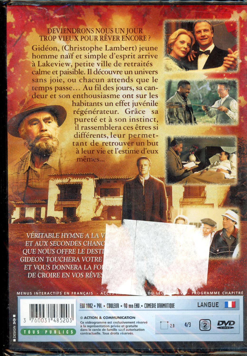 GIDEON AVEC CHRISTOPHE LAMBERT DVD NEUF 3760031485203
