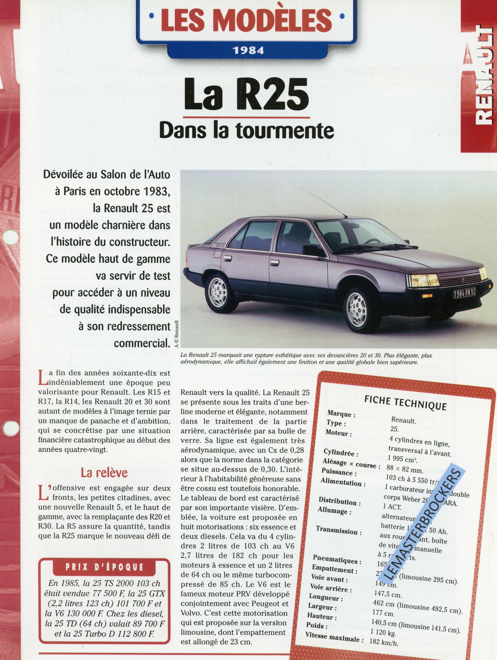 RENAULT-25-R25-Fiche-auto-lemasterbrockers-cars-HACHETTE