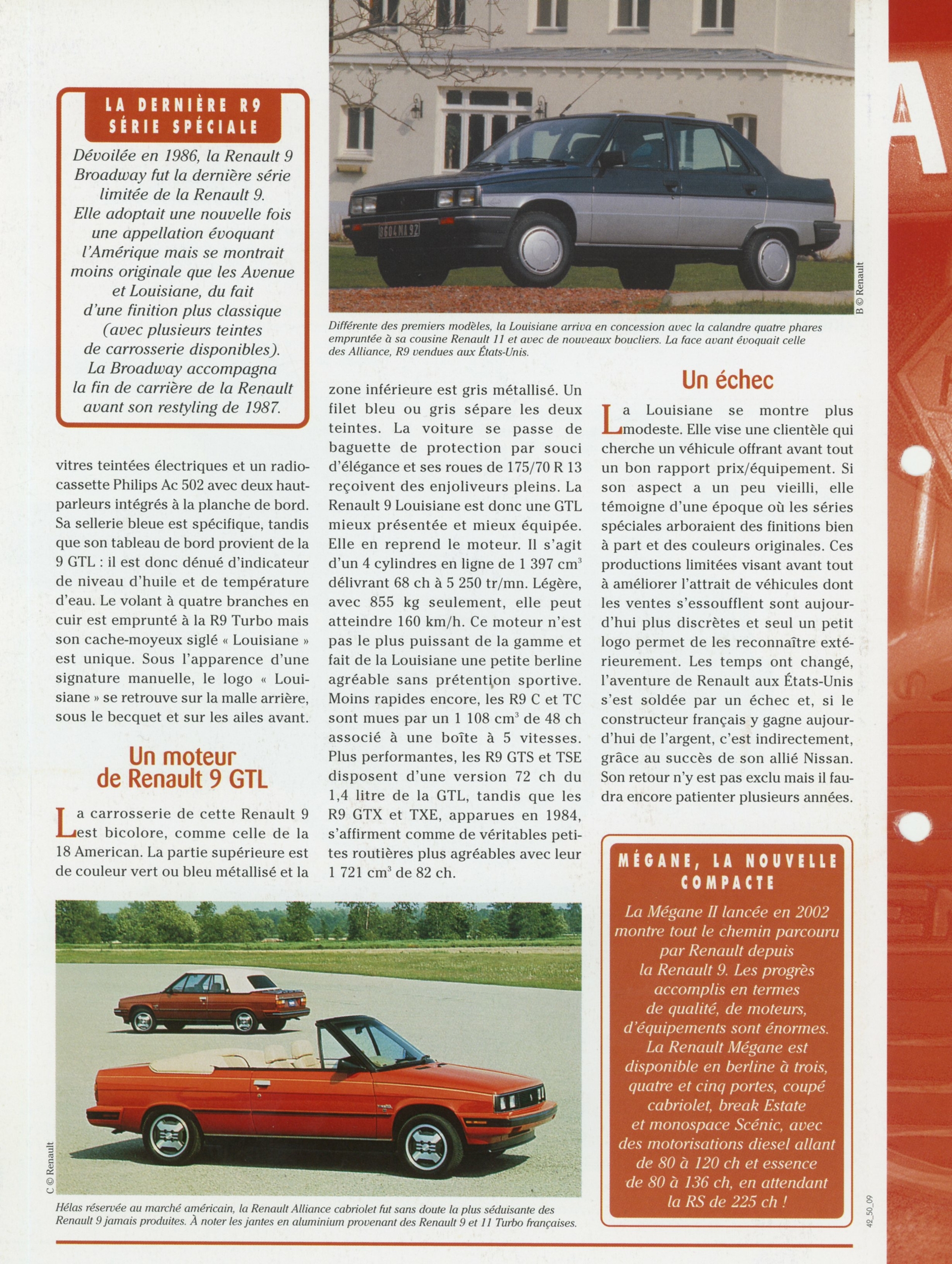 RENAULT-9-LOUSIANE-CABRIOLET-Fiche-auto-lemasterbrockers-cars-HACHETTE