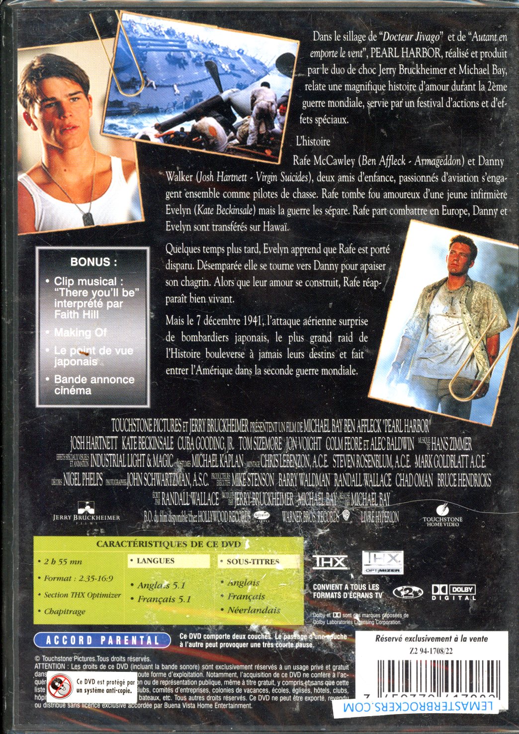 3459379417082 DVD PEARL HARBOR