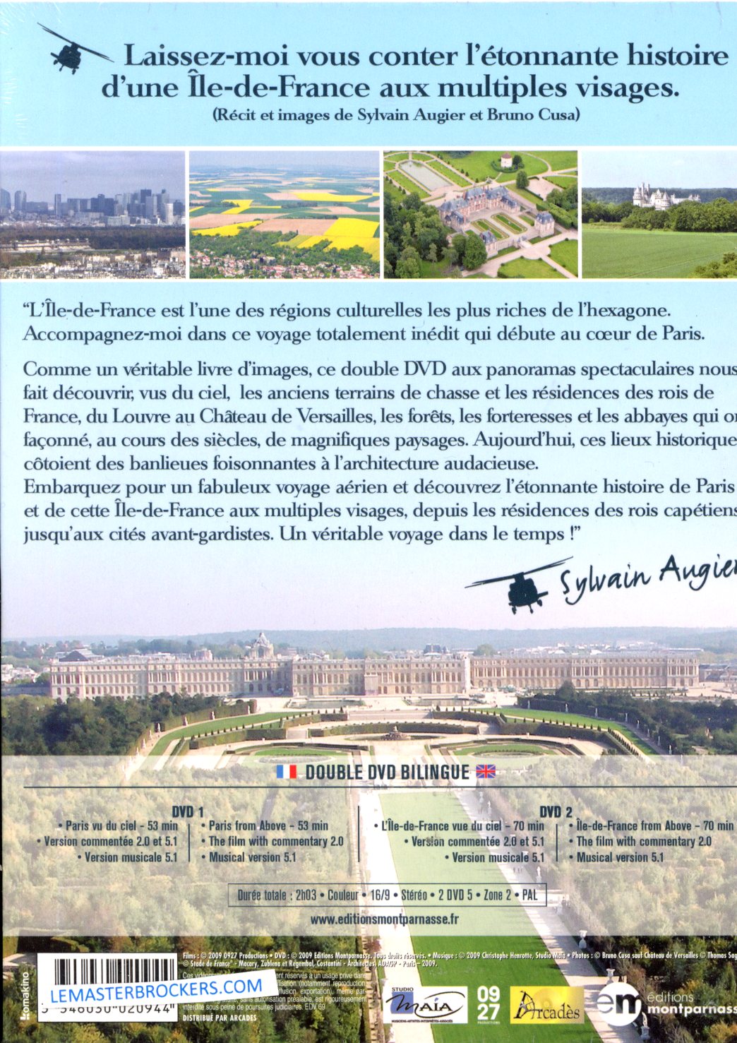 3346030020944 dvd PARIS ILE DE FRANCE VUS DU CIEL
