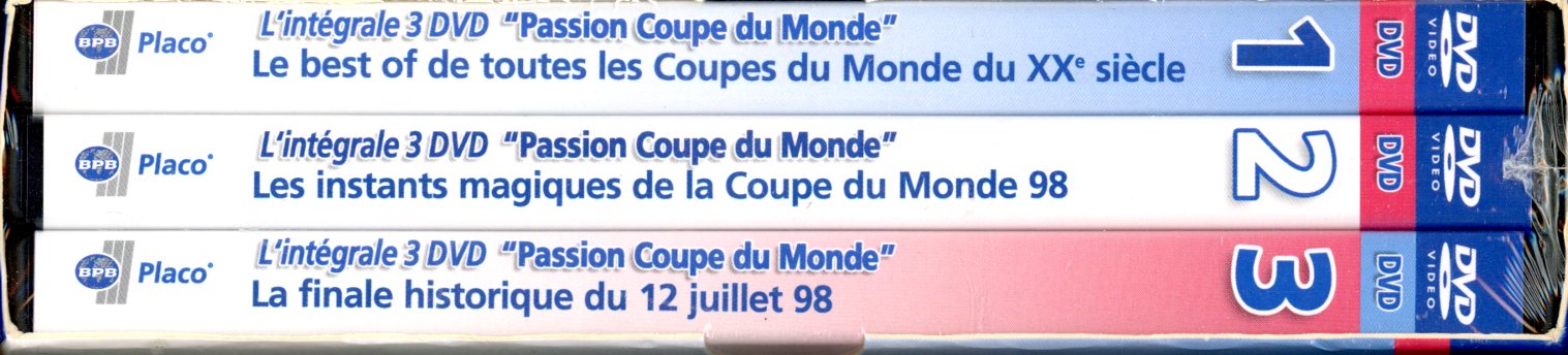 PASSION COUPE DU MONDE 3 DVD - DIDIER SIX