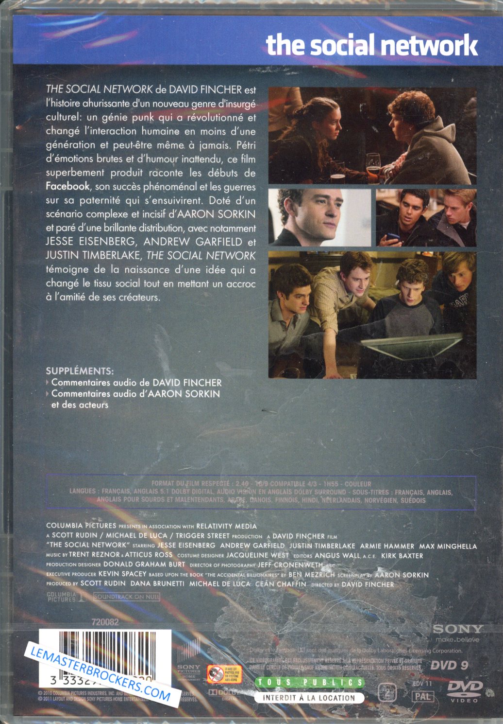3333297200820 DVD THE SOCIAL NETWORK