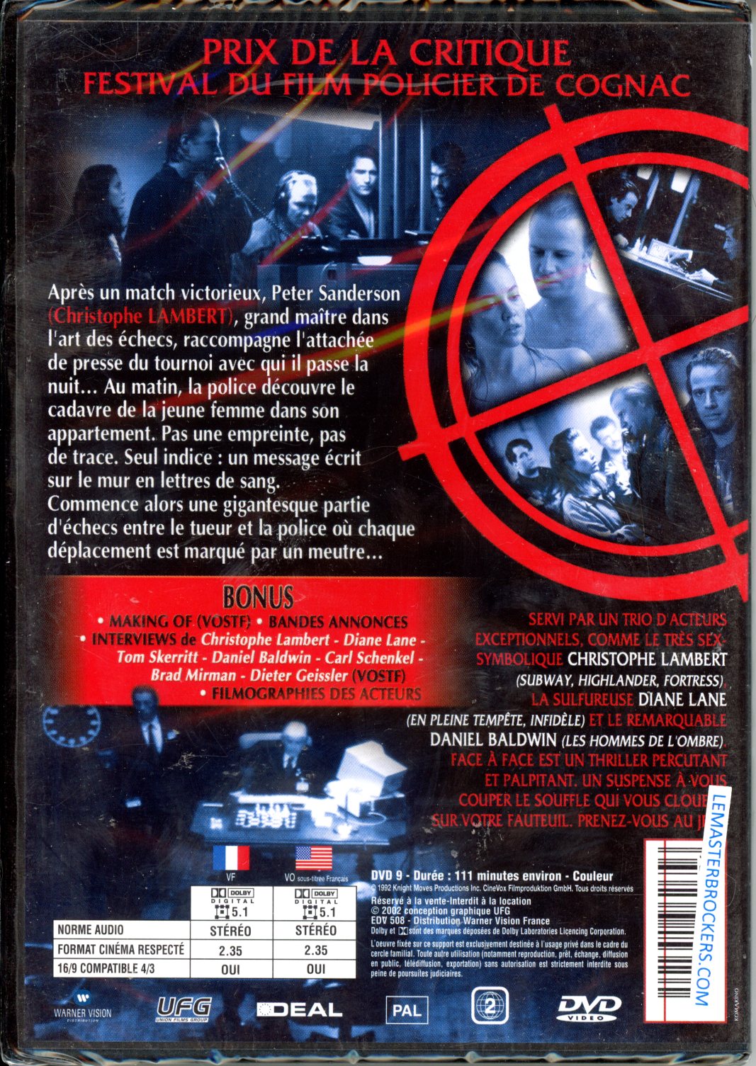 3541351962656 DVD NEUF FACE A FACE