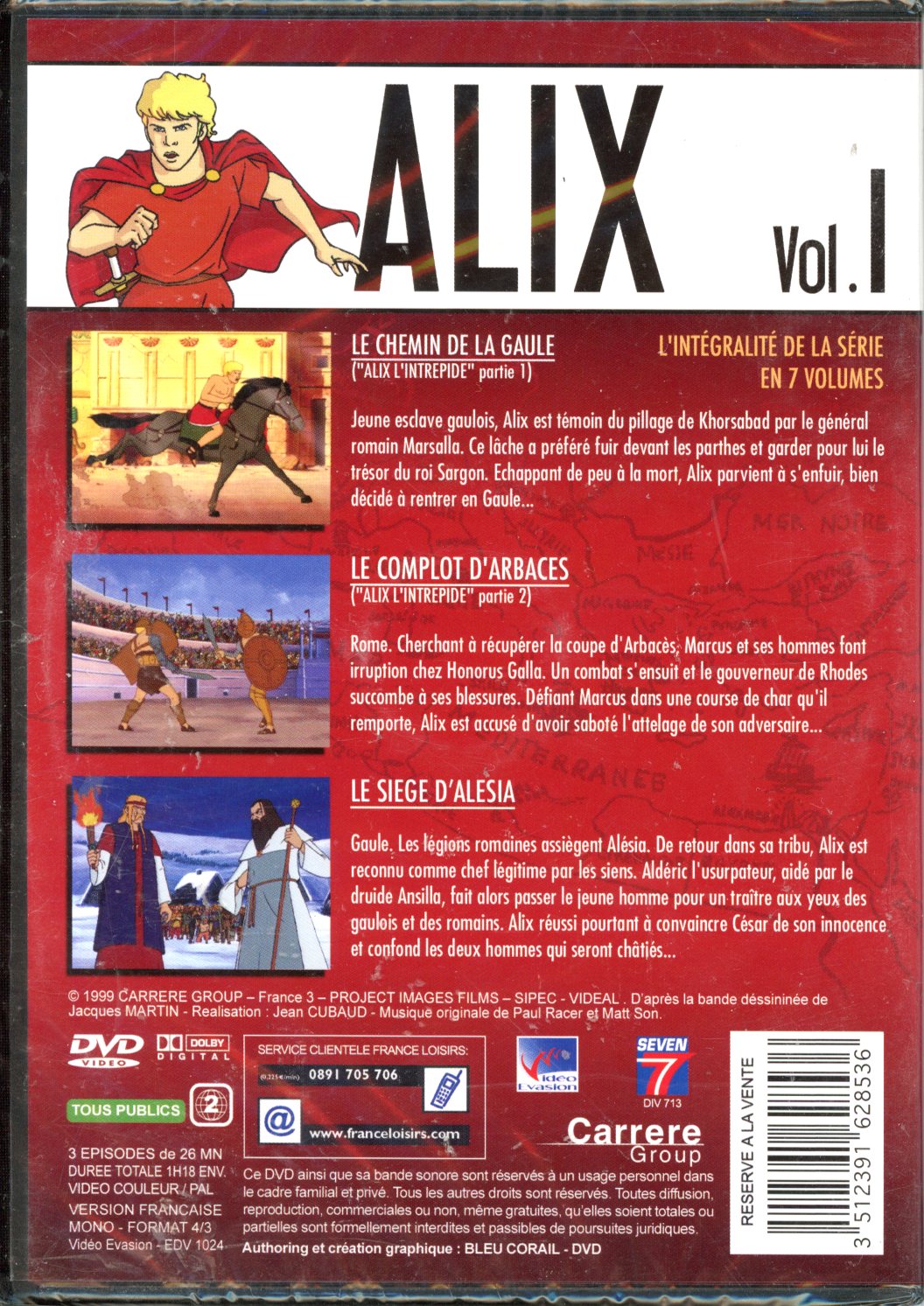 ALIX VOLUME 1 DVD ean 3512391628536