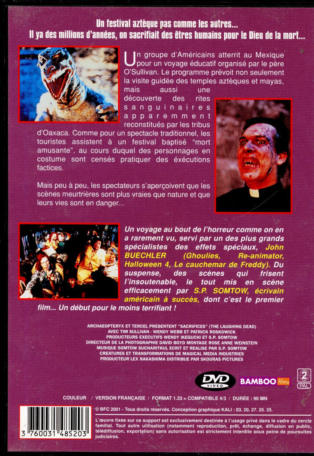SACRIFICES FILM HORREUR DVD OCCASION