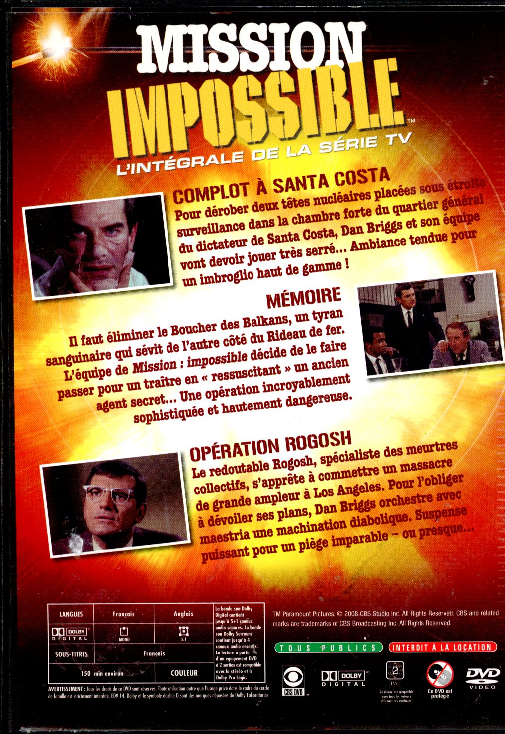 MISSION IMPOSSIBLE N°1 DVD OCCASION