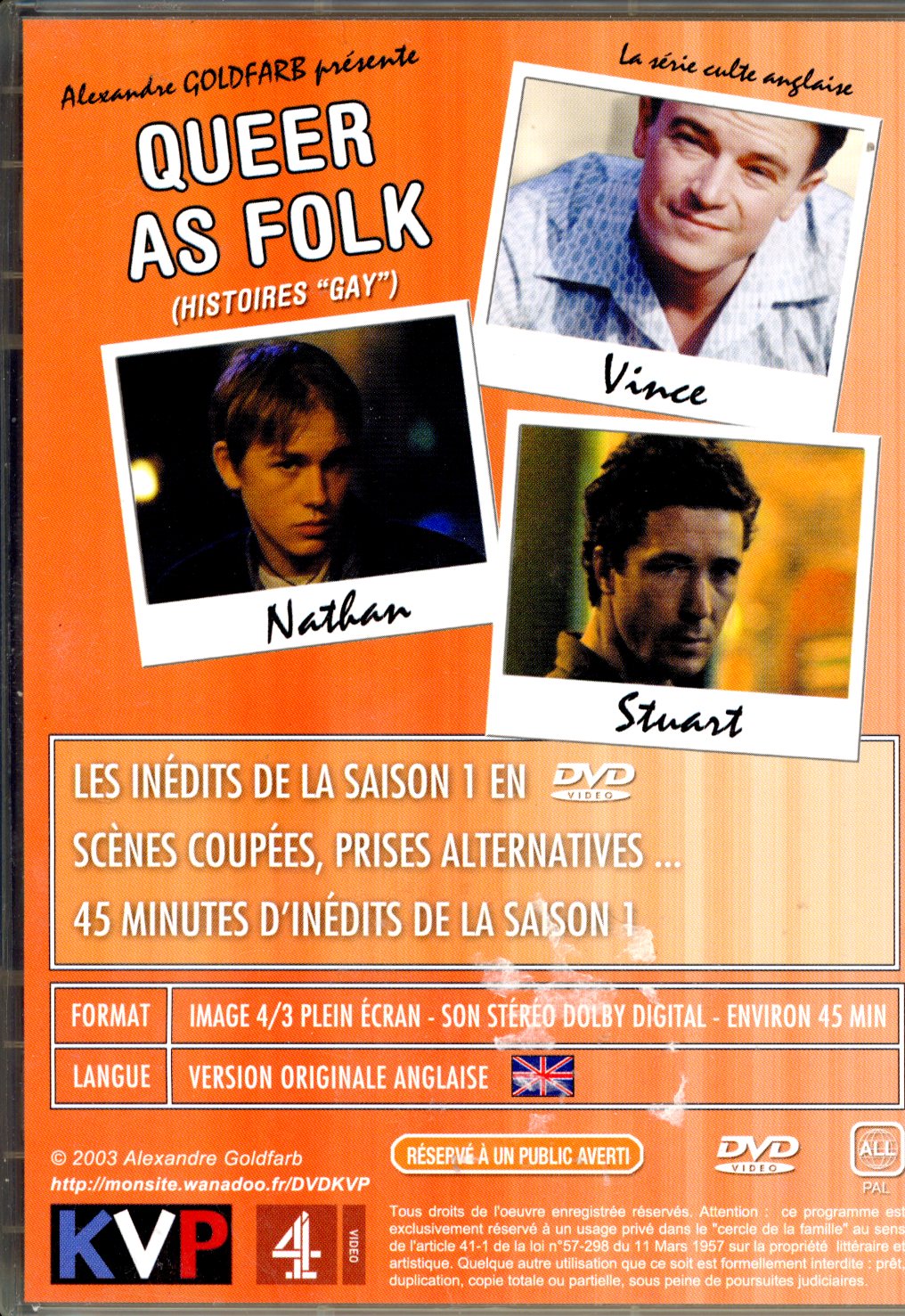 DVD QUEER AS FOLK - LA SERIE CULTE ANGLAISE