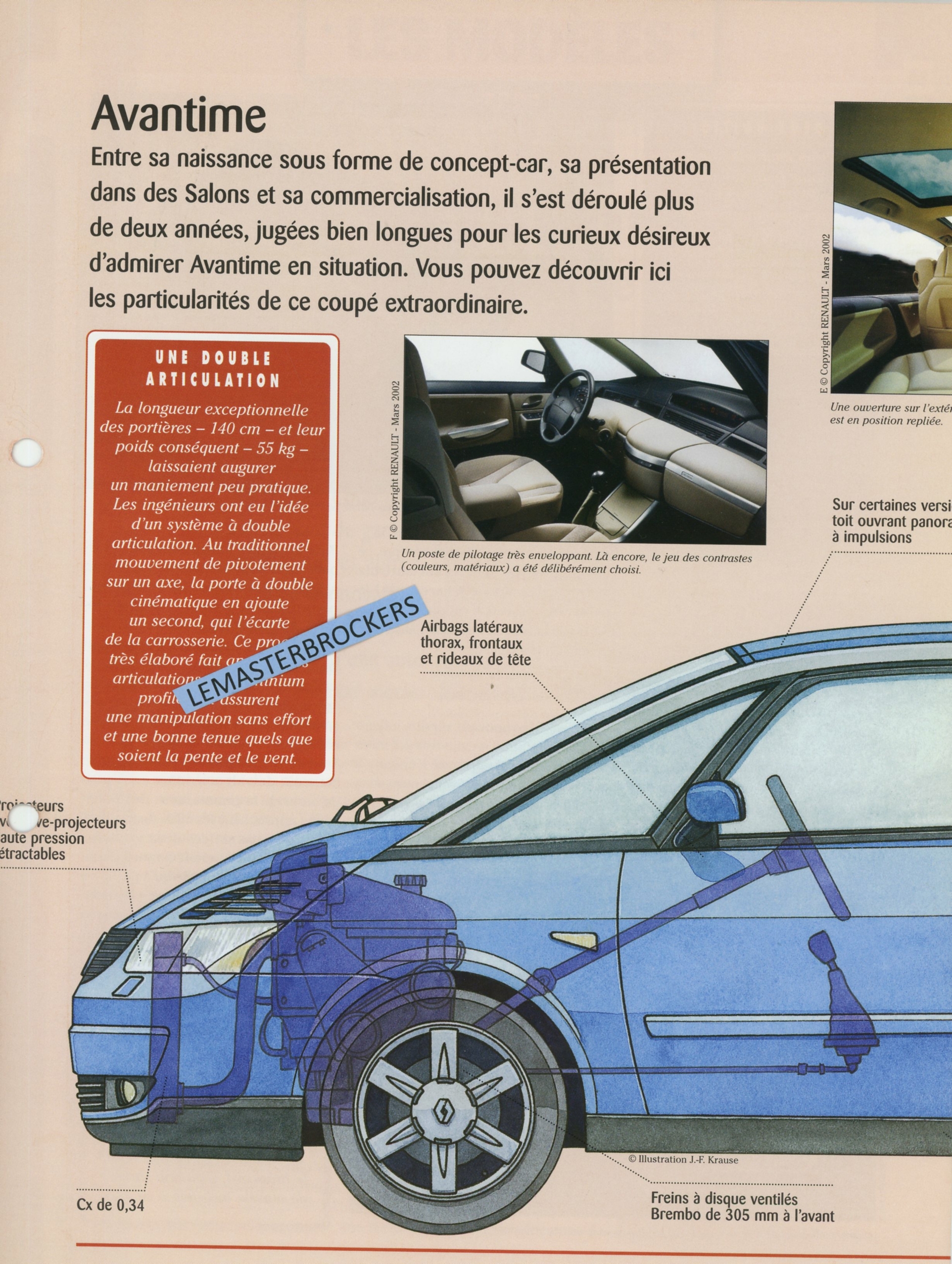 RENAULT-AVANTIME-Fiche-auto-lemasterbrockers-cars-HACHETTE-2001