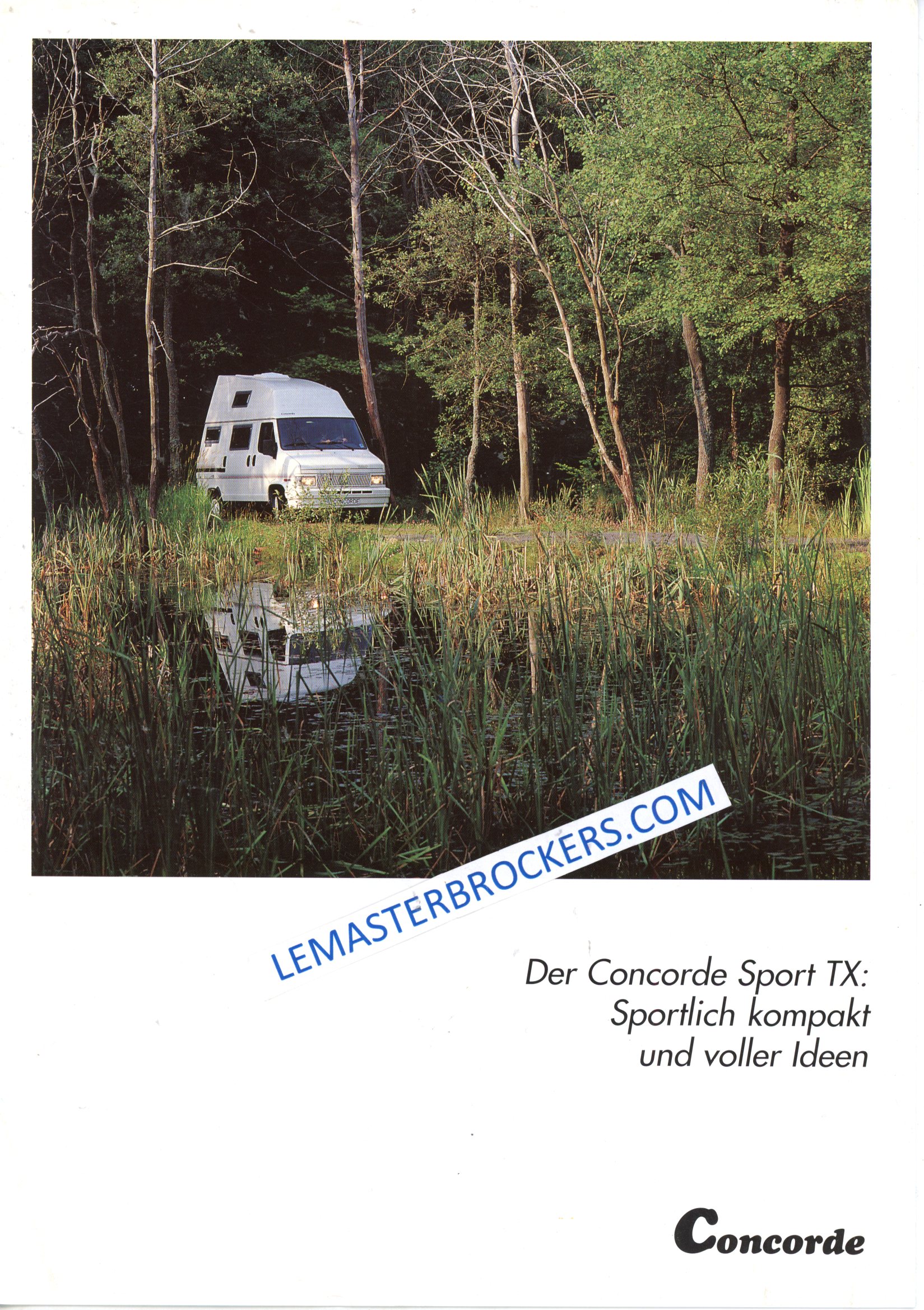 BROCHURE CONCORDE SPORT TX 1992 VAN