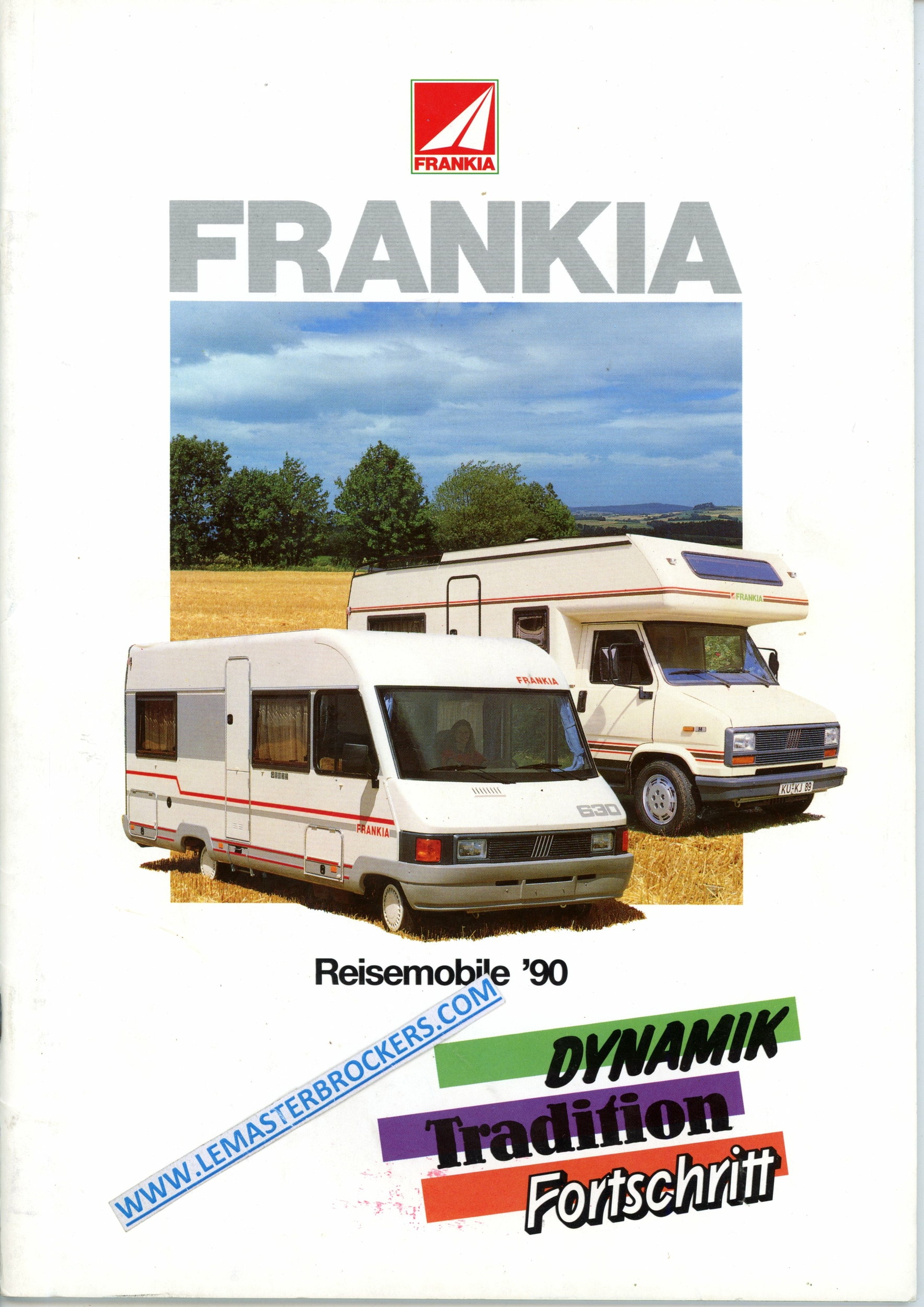 FRANKIA 1990 ET UN CATALOGUE DE CAMPING-CAR EN ALLEMAND