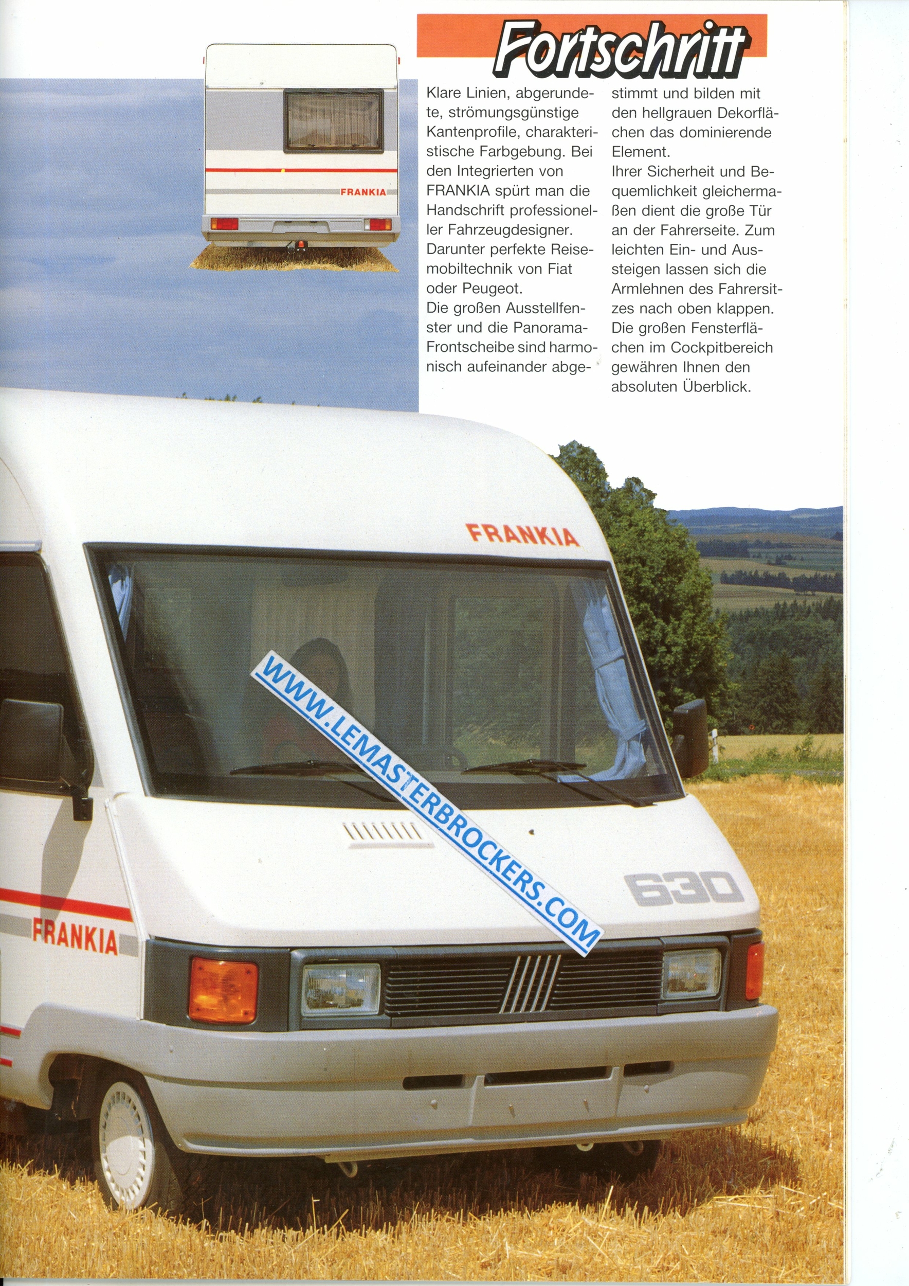 FRANKIA 1990 ET UN CATALOGUE DE CAMPING-CAR EN ALLEMAND