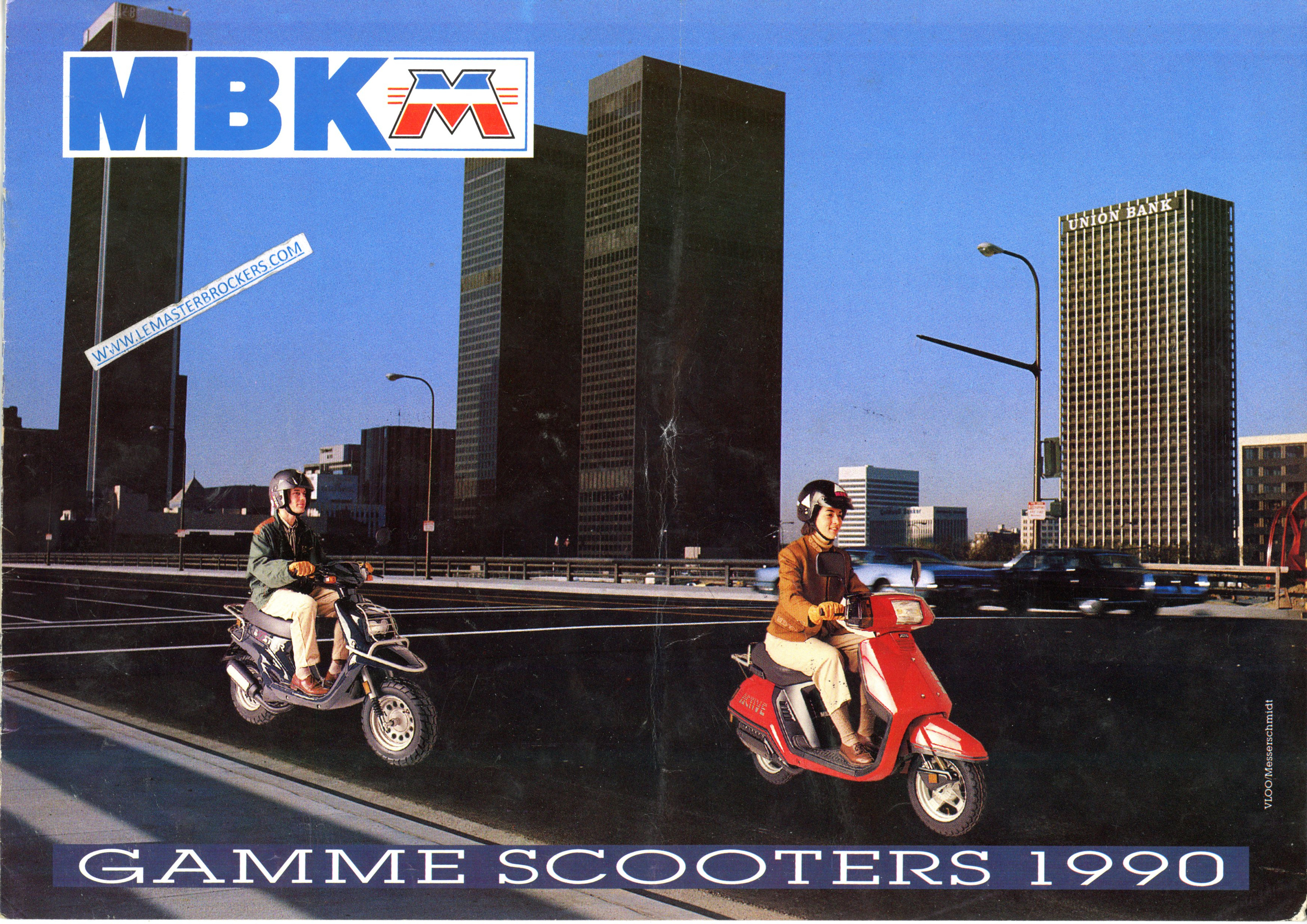 MBK GAMME SCOOTERS 1990 BOOSTER ACTIVE CAMP BROCHURE CATALOGUE