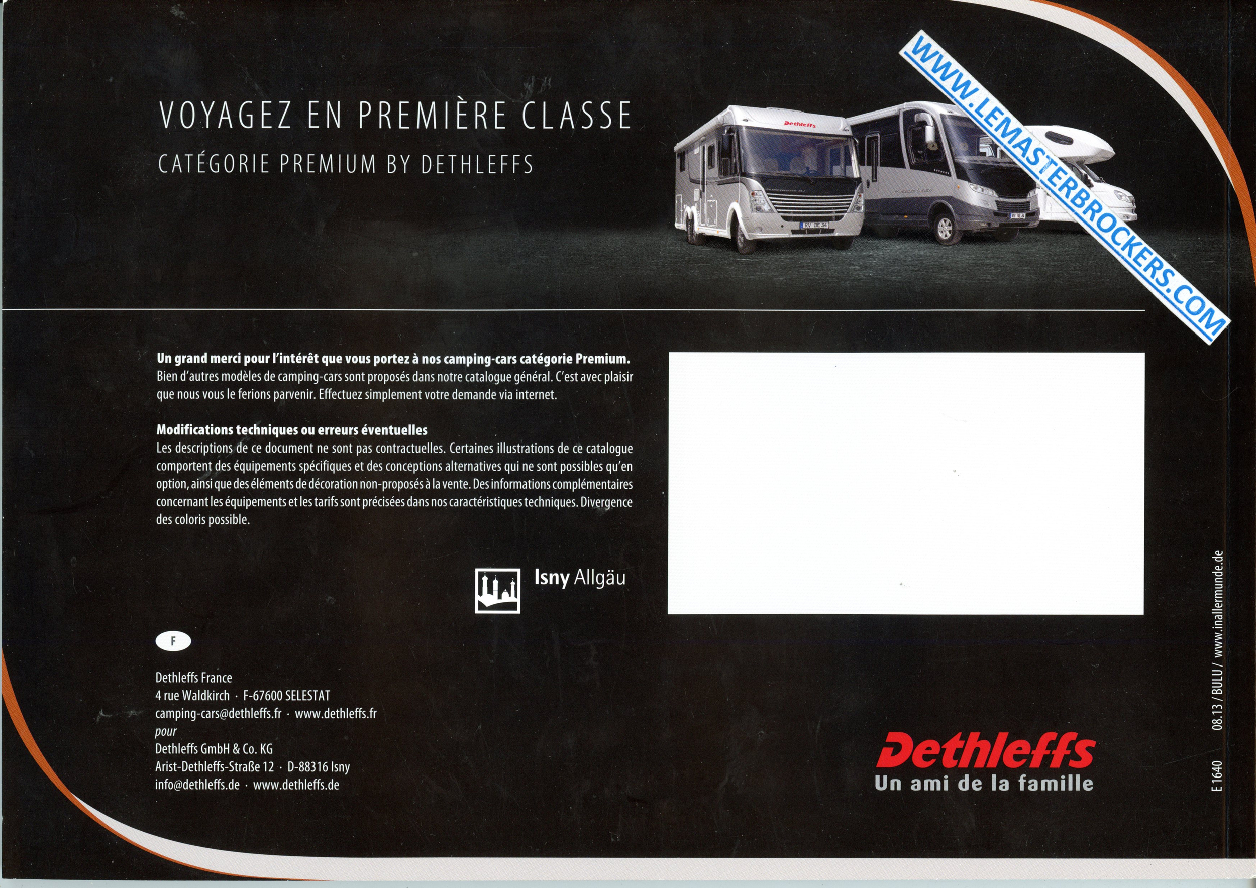 DETHLEFFS CATALOGUE CAMPING-CARS 2014