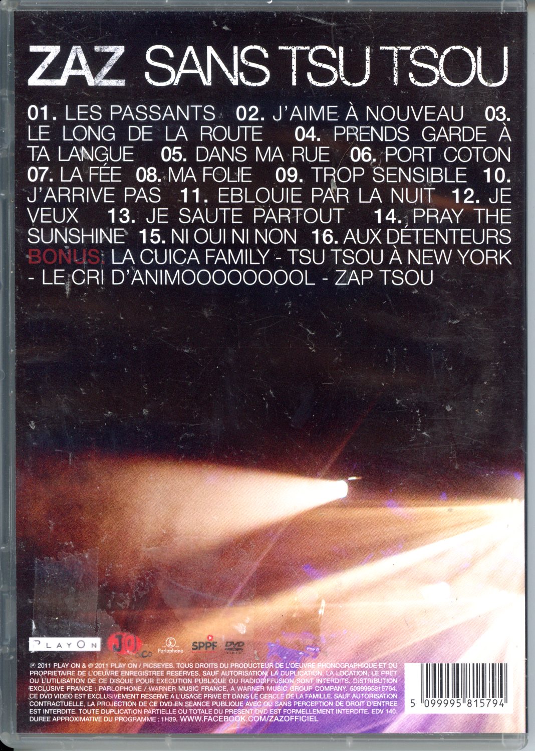 ZAZ SANS TSU-TSOU 5099995815794