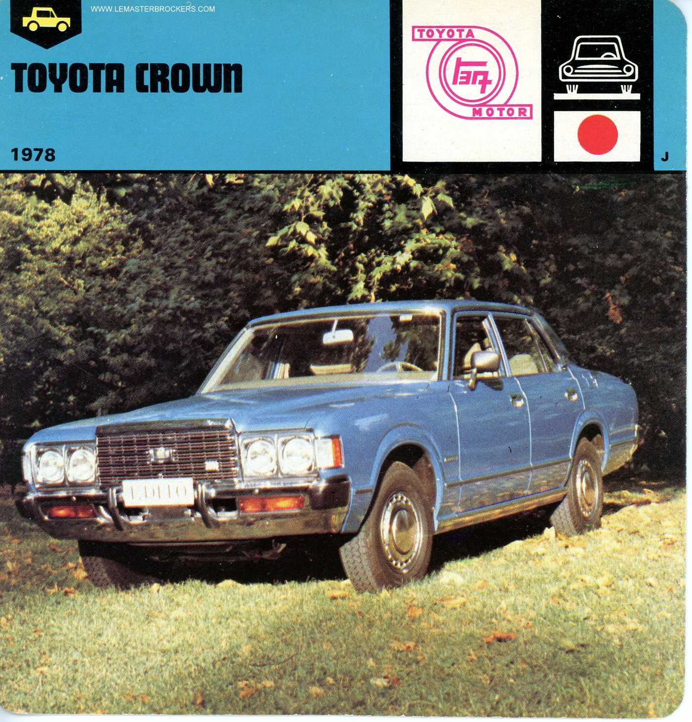 FICHE TOYOTA CROWN 1978