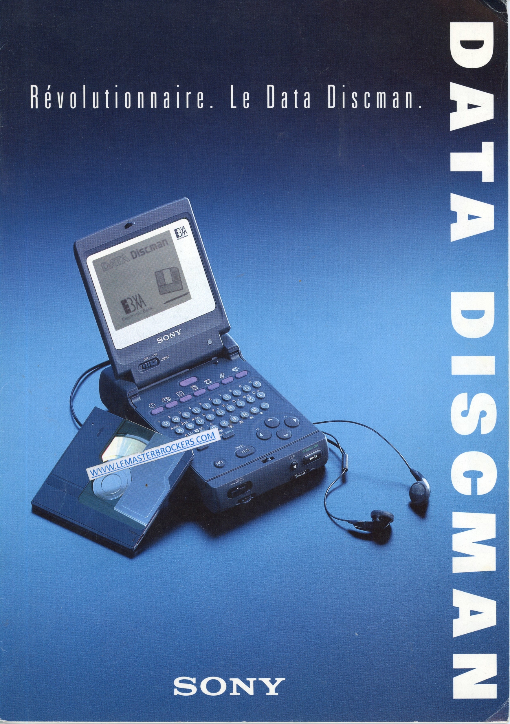 BROCHURE SONY DATA DISCMAN DD-1EX DD-10EX DD-10BZ