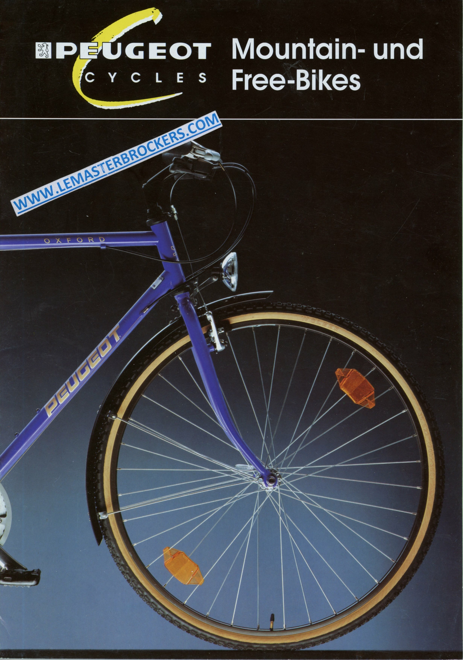 BROCHURE PEUGEOT CYCLES MOUNTAIN UND FREE BIKES